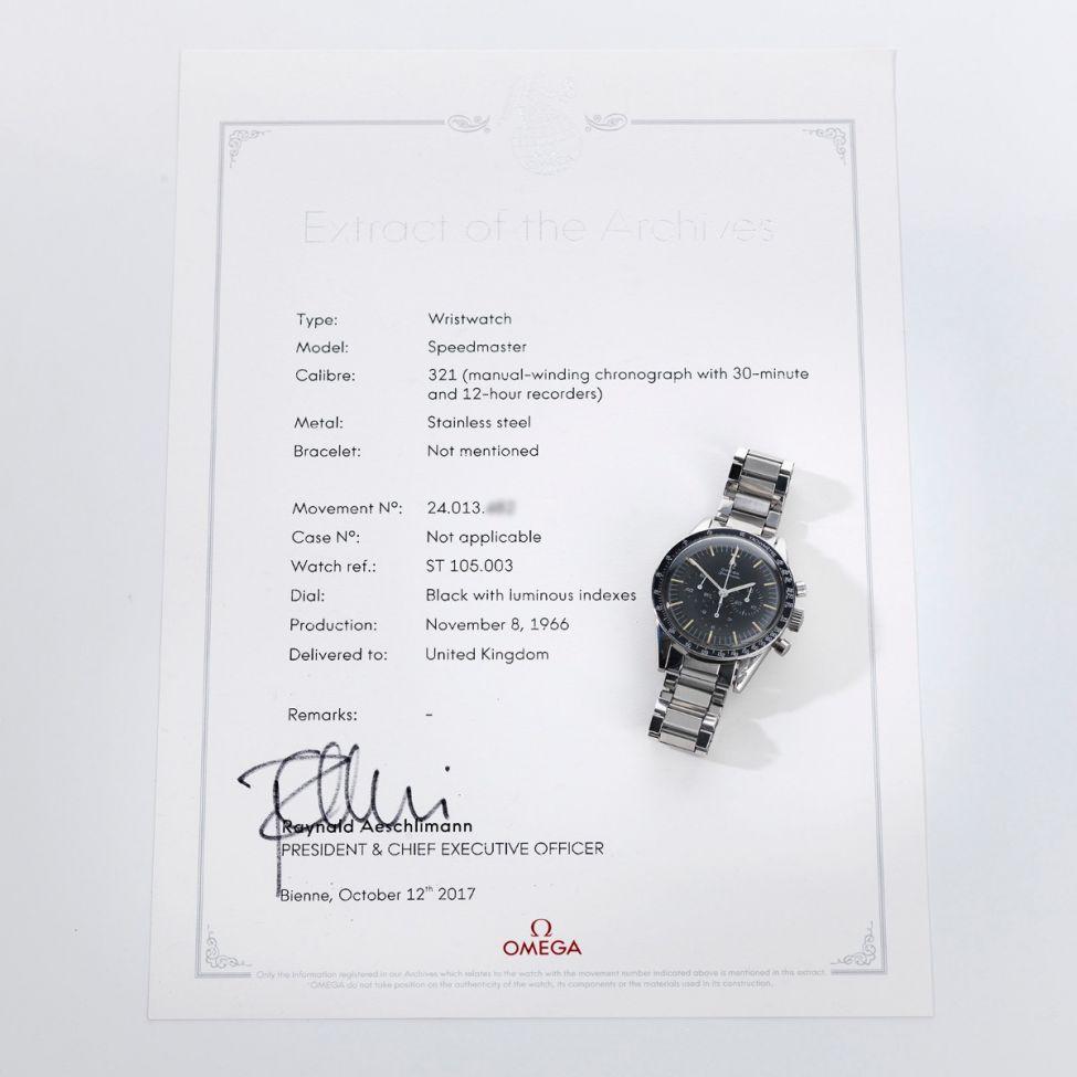 Omega Speedmaster Ed White Model 105.003