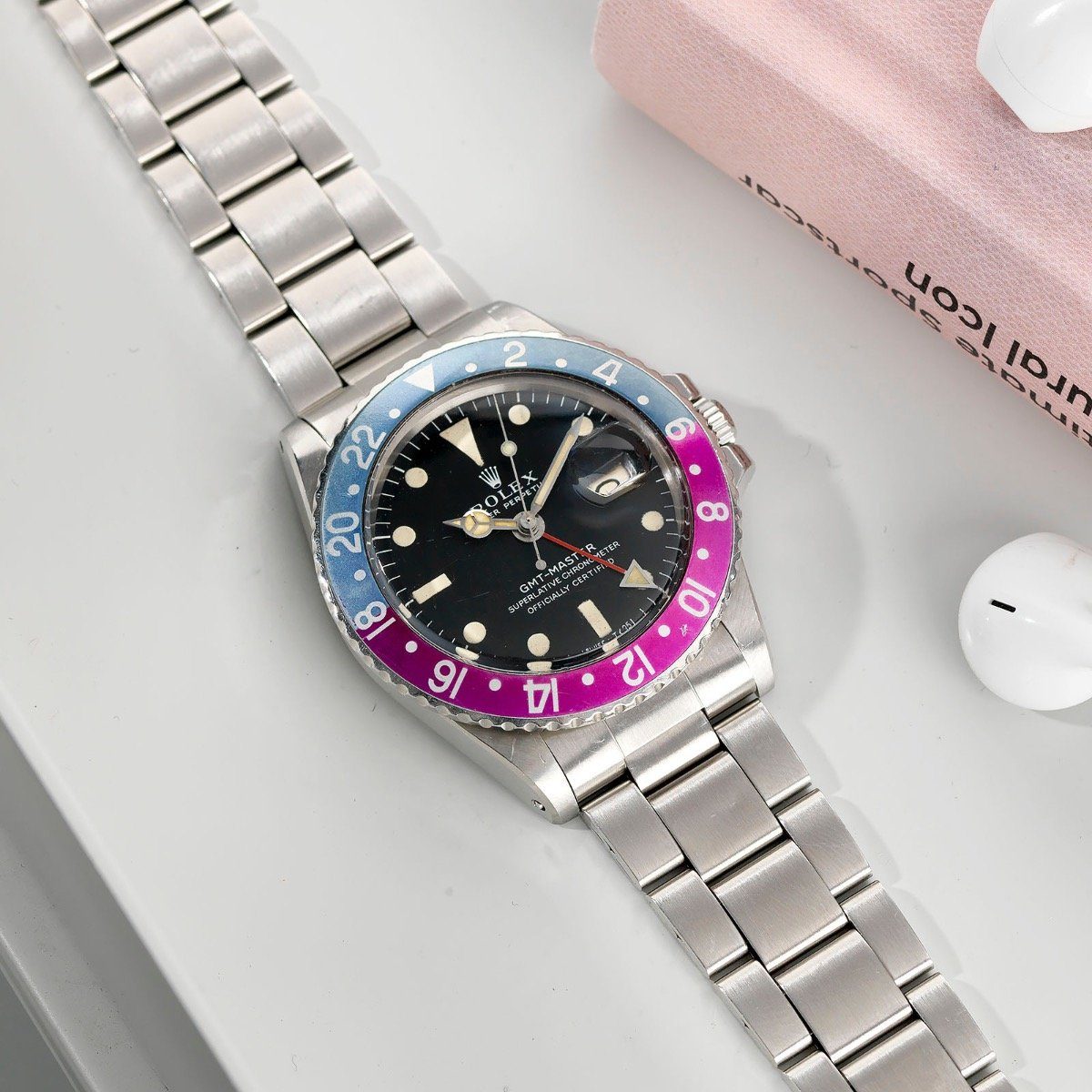 Rolex 1675 Mk1 –Long E Pink Lady GMT Master