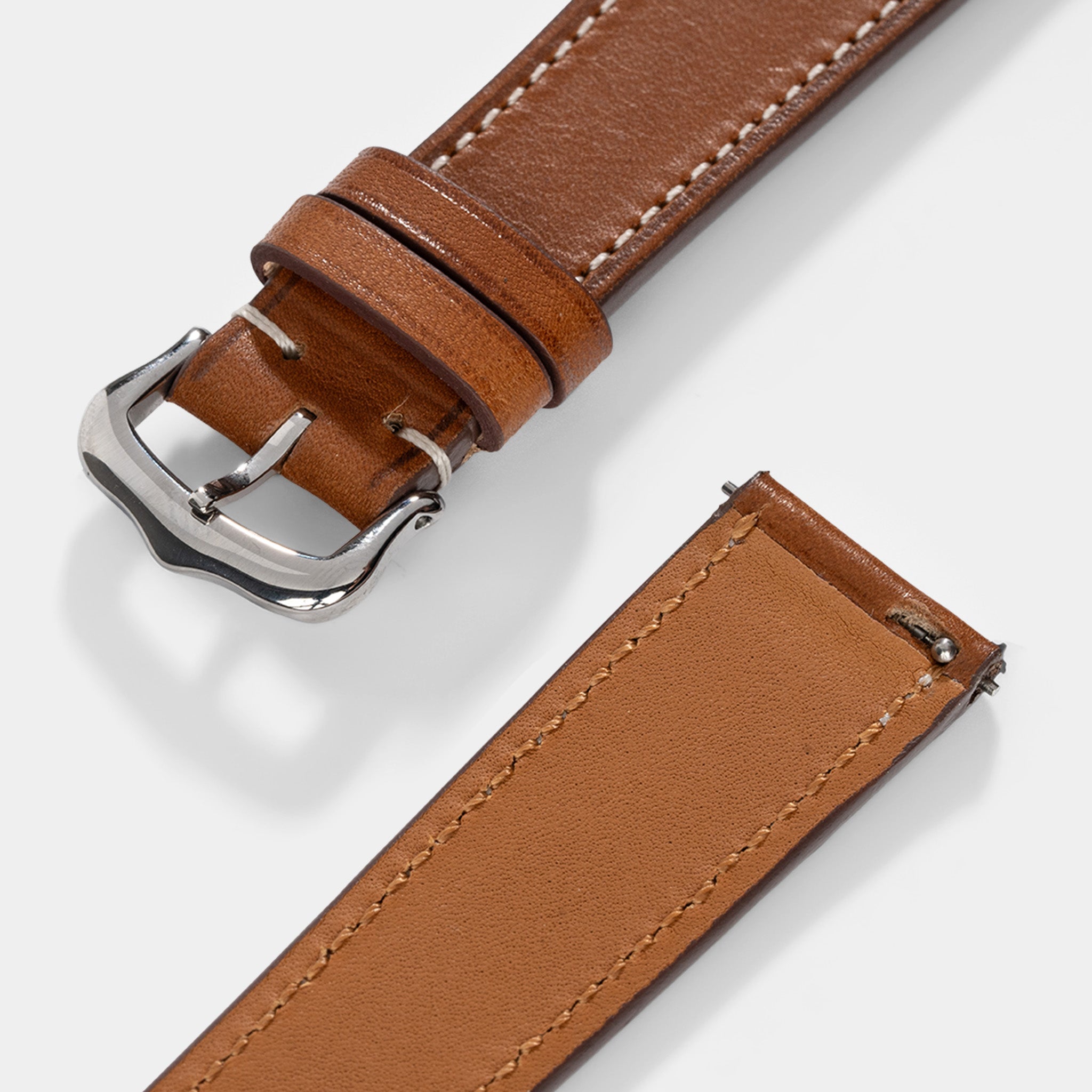 Strap for Cartier Tank Must (2021-2024) - The Chevalin Cognac Brown