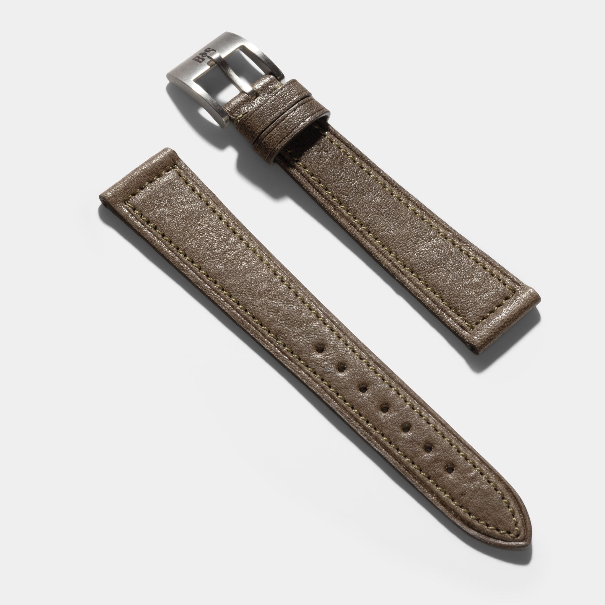 Strap for the Patek Philippe Calatrava - Olive Green Boxed Calfskin