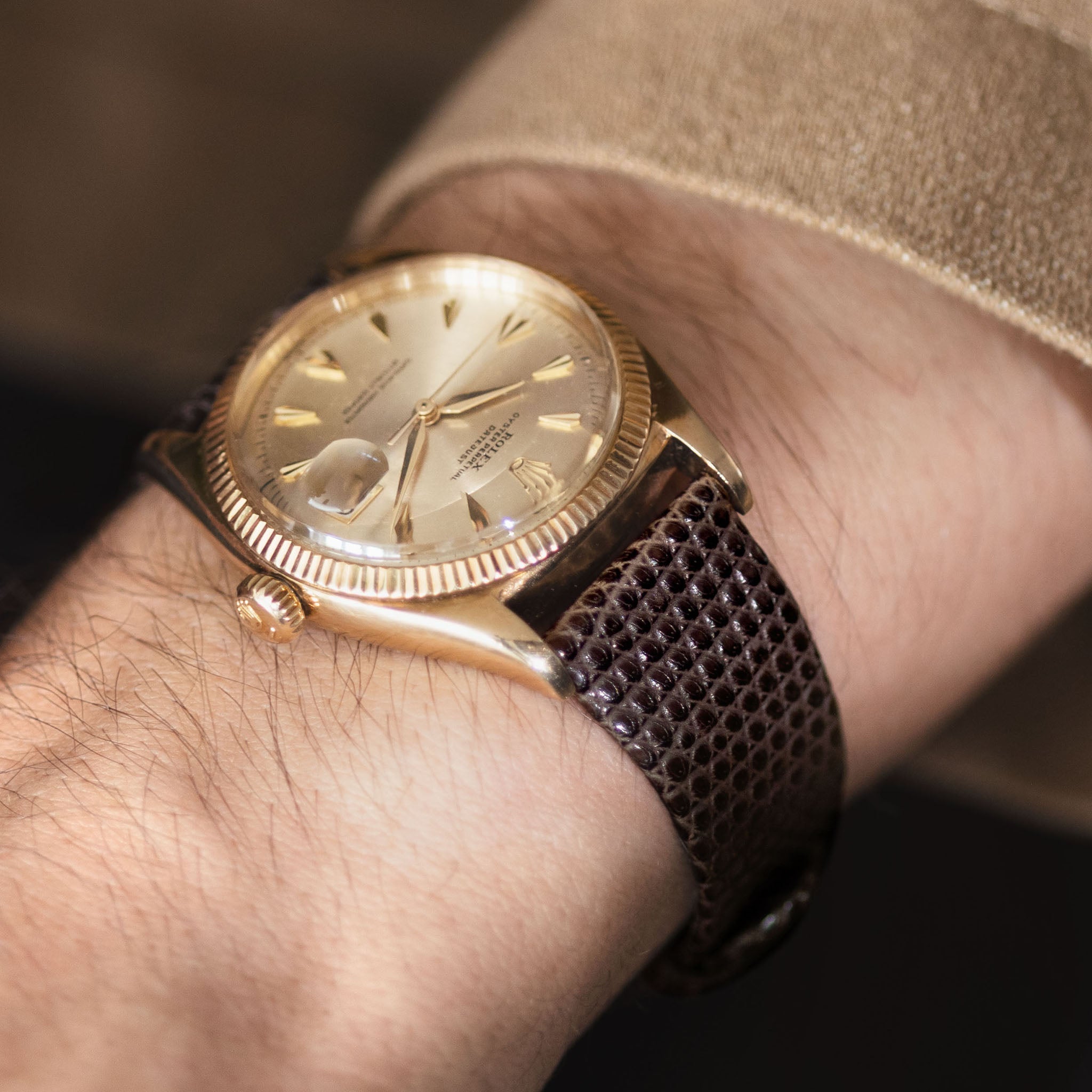 The Java Brown Double Lizard Strap - Jubilee Edition