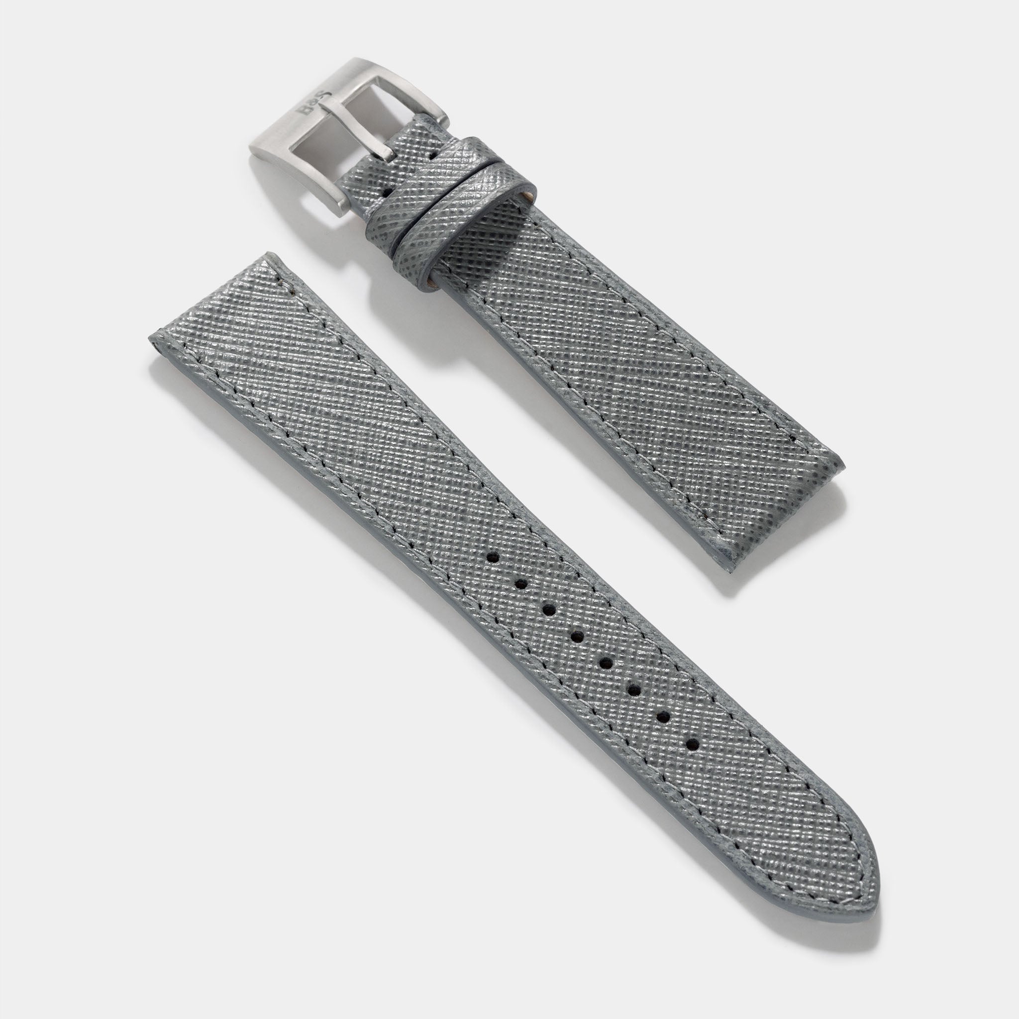 grey_saffiano_Leather_Watch_Strap_Vintage_Watches