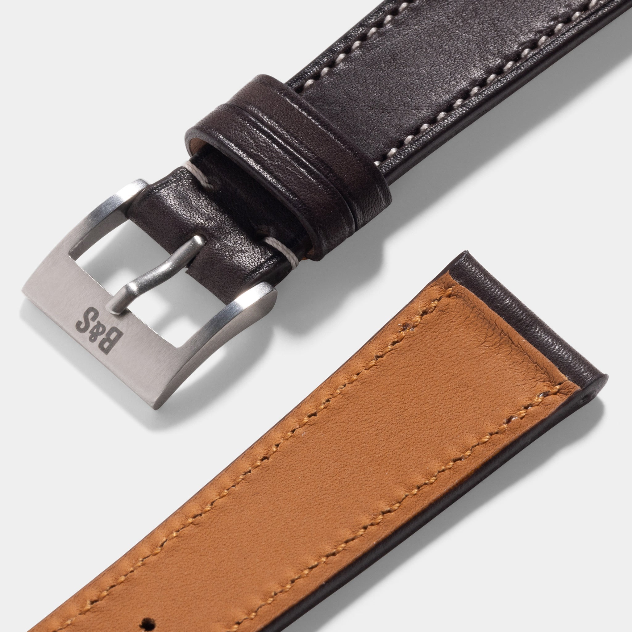 Chevalin Dark Brown Leather Watch Strap