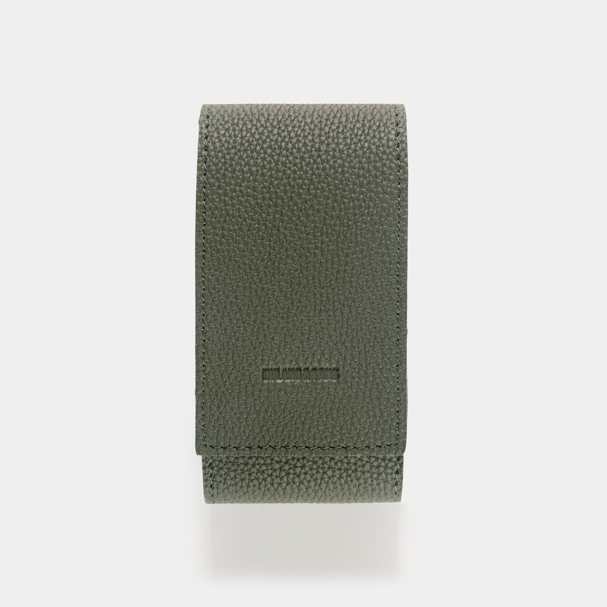 Olive Green Leather Watch Pouch