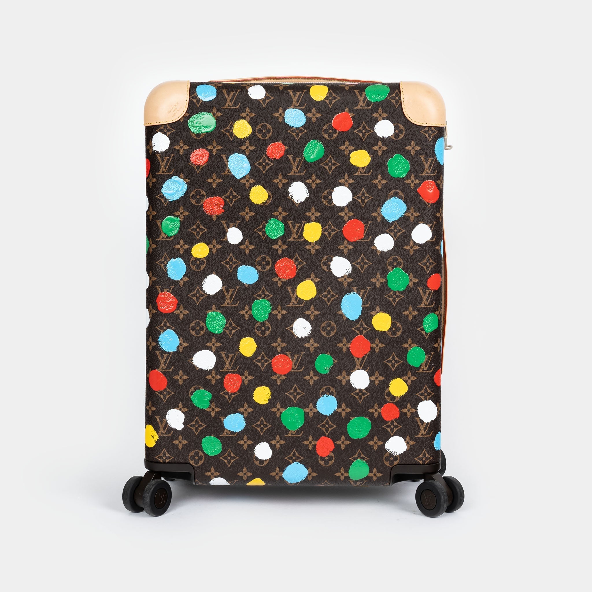Louis Vuitton Yayoi Kusama Painted Dots Horizon Suitcase (55cm) Dark brown