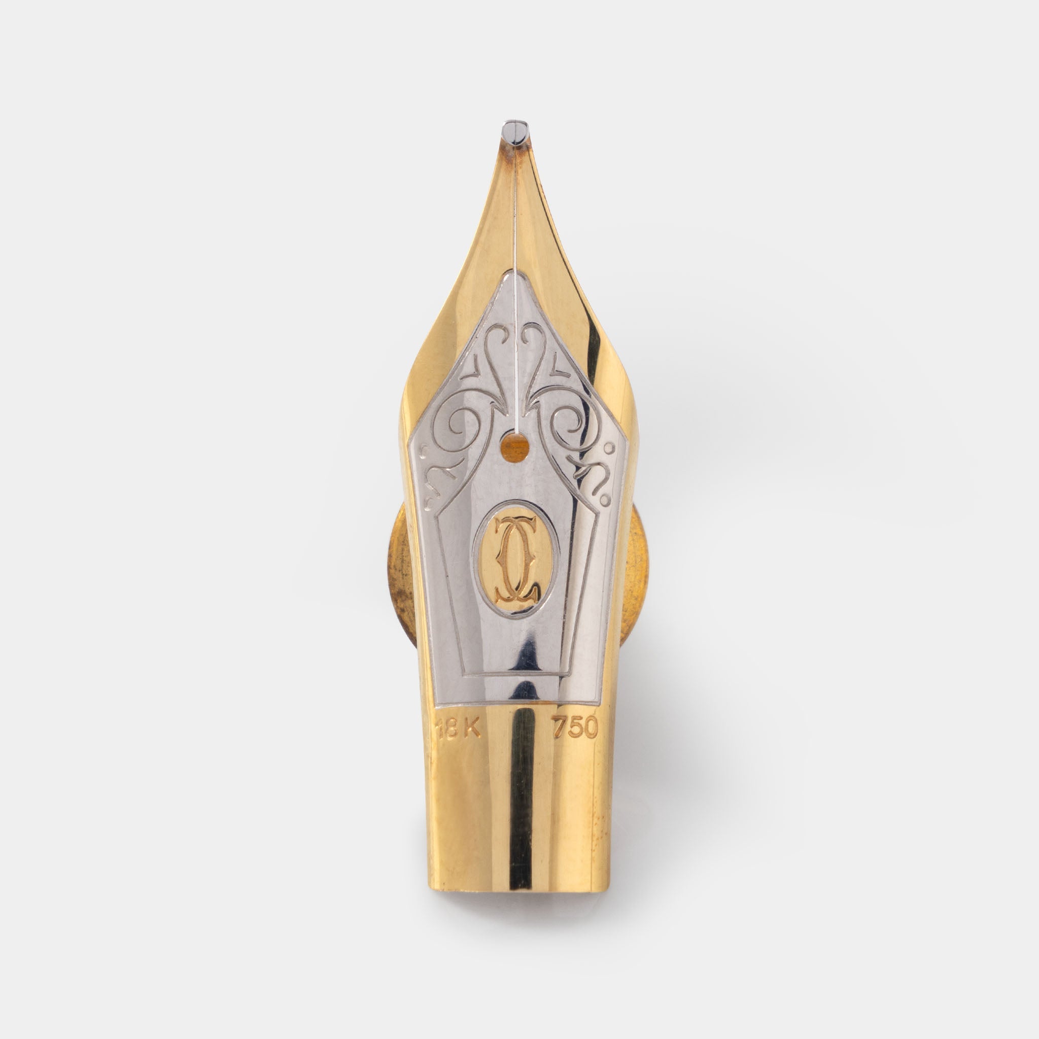 Cartier "Fountain pen pin " in 18 k yellow and white gold