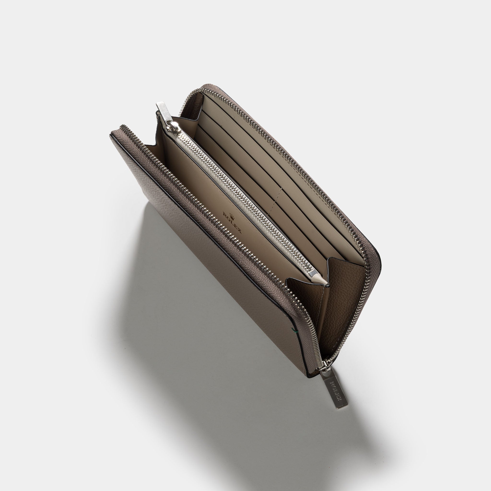 Rolex Grey Colour Leather Wallet