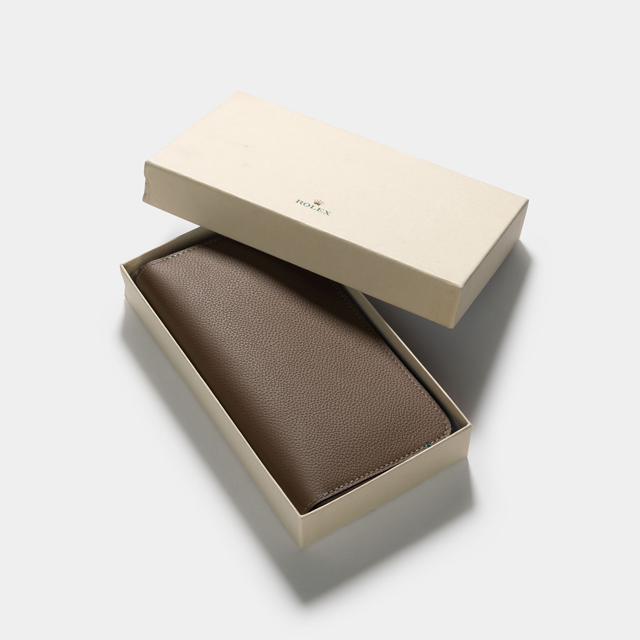 Rolex Grey Colour Leather Wallet