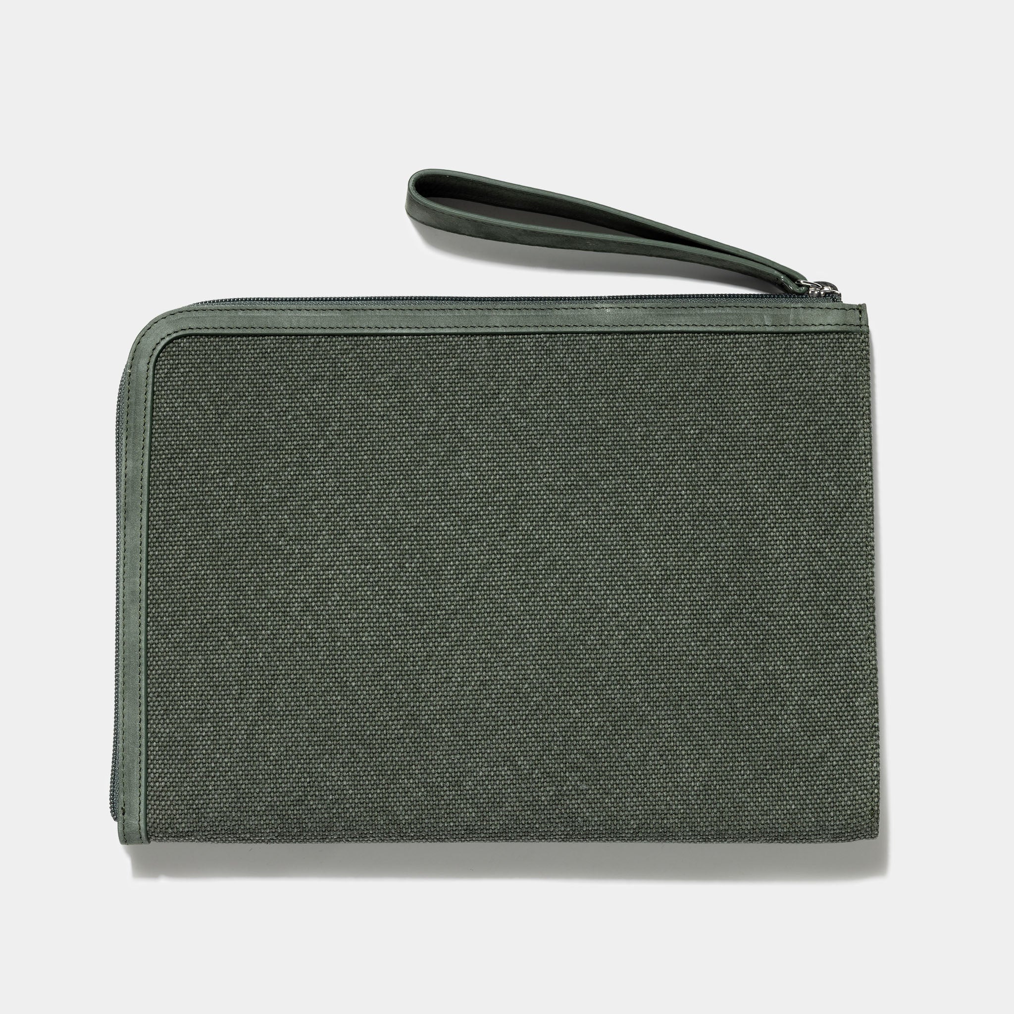Rolex Green canvas clutch