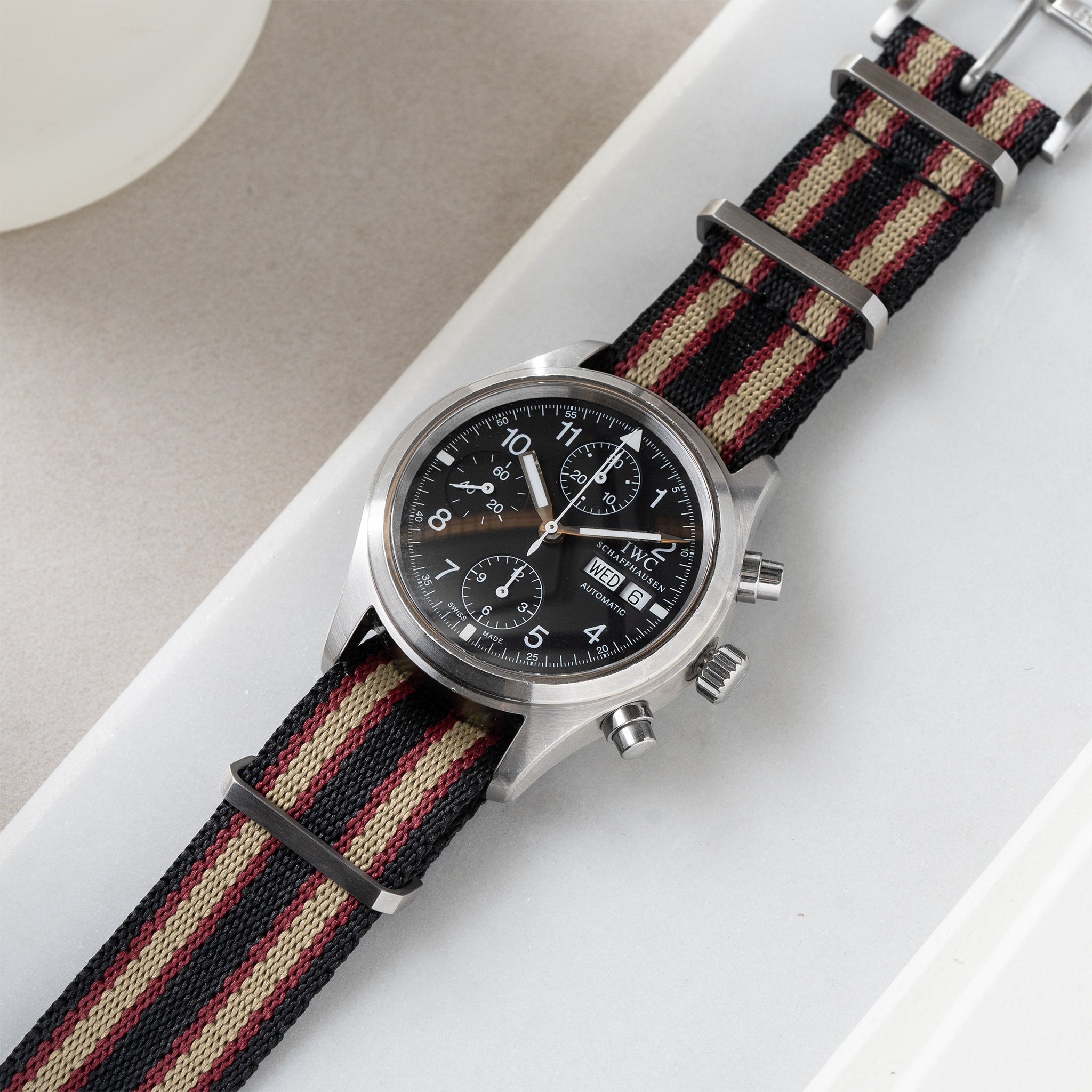 Strap for IWC Flieger Chronograph - Nylon Single Pass 007 Vintage Edition (20mm)