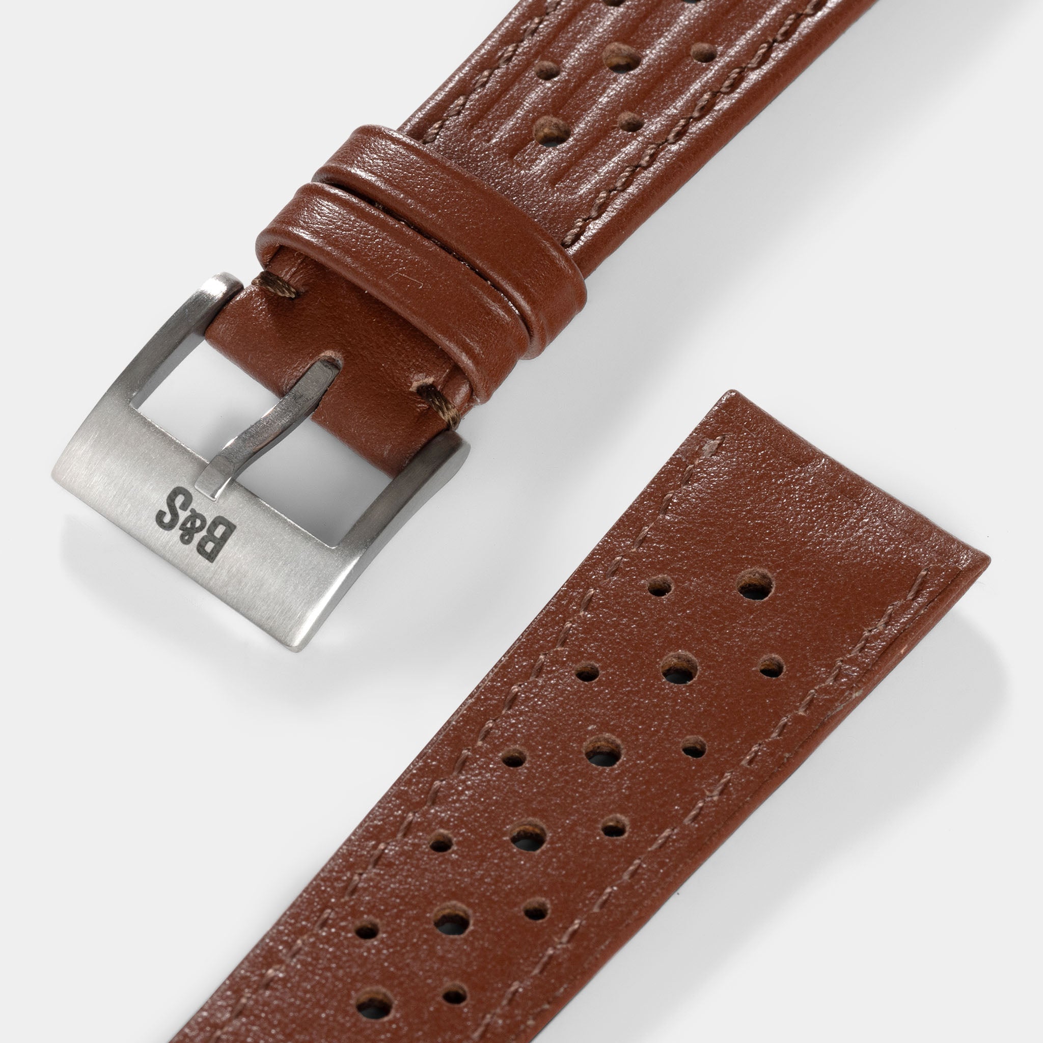 Racing Havanna Brown Speedy Leather Watch Strap