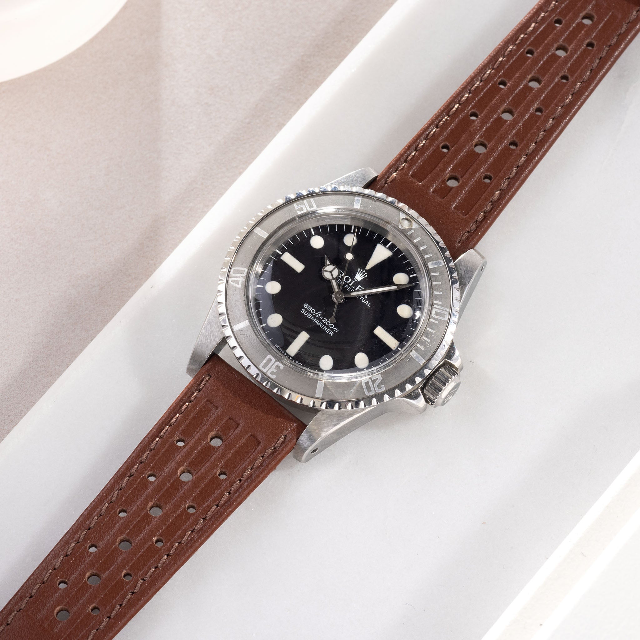 Racing Havanna Brown Speedy Leather Watch Strap