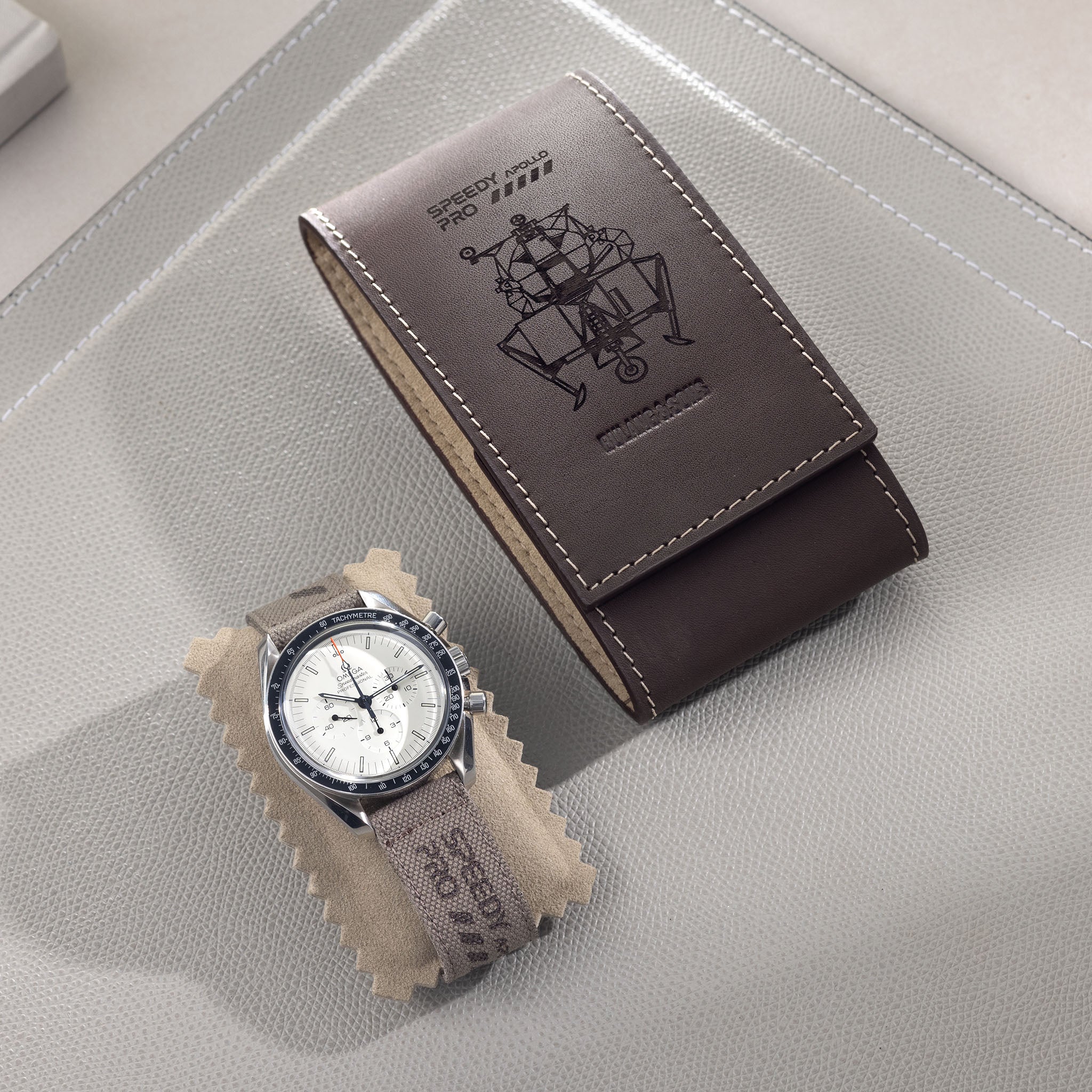 Speedy Watch Pouch - Chevalin Leather - Apollo Print