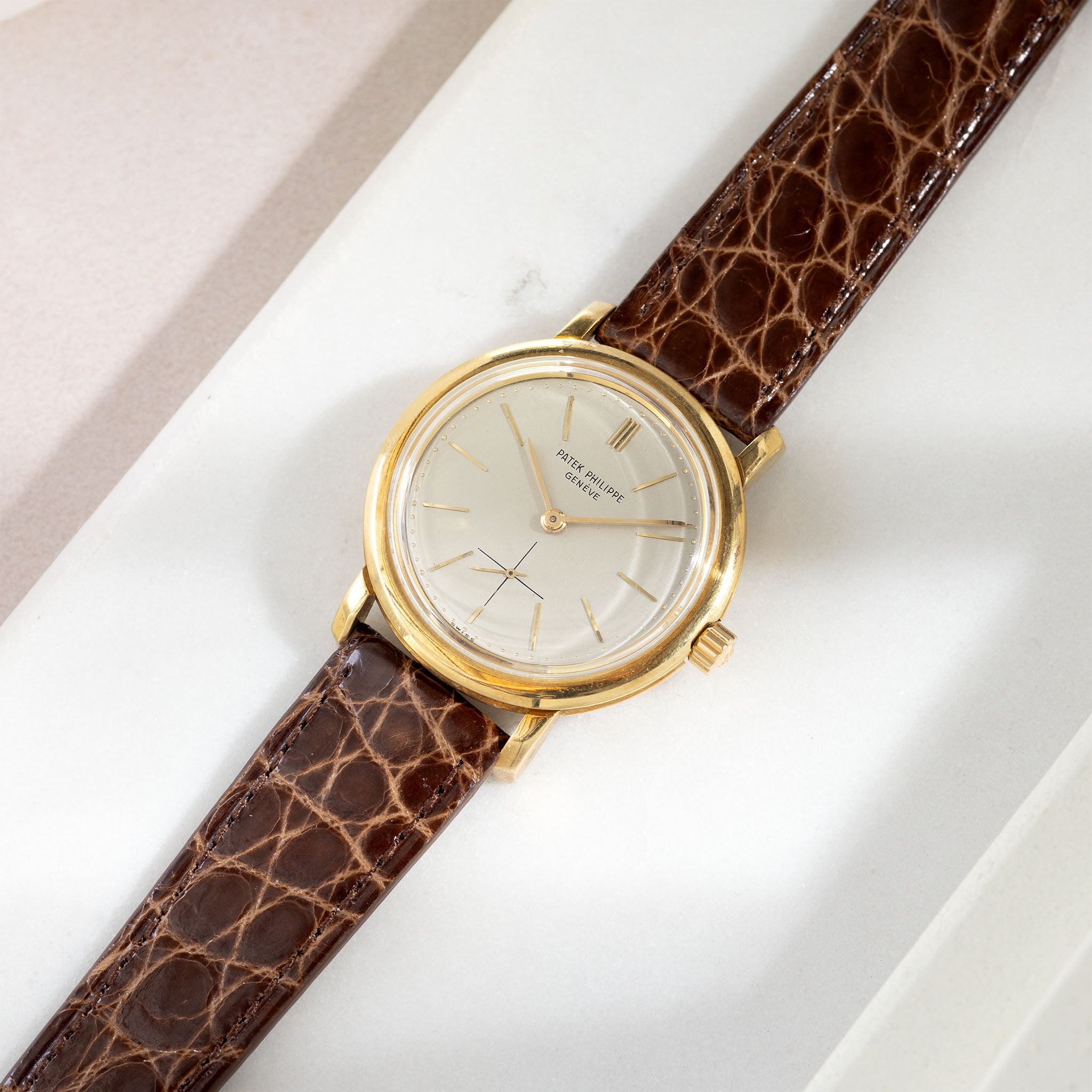 Walnut Brown Alligator Watch Strap - Classic Dress