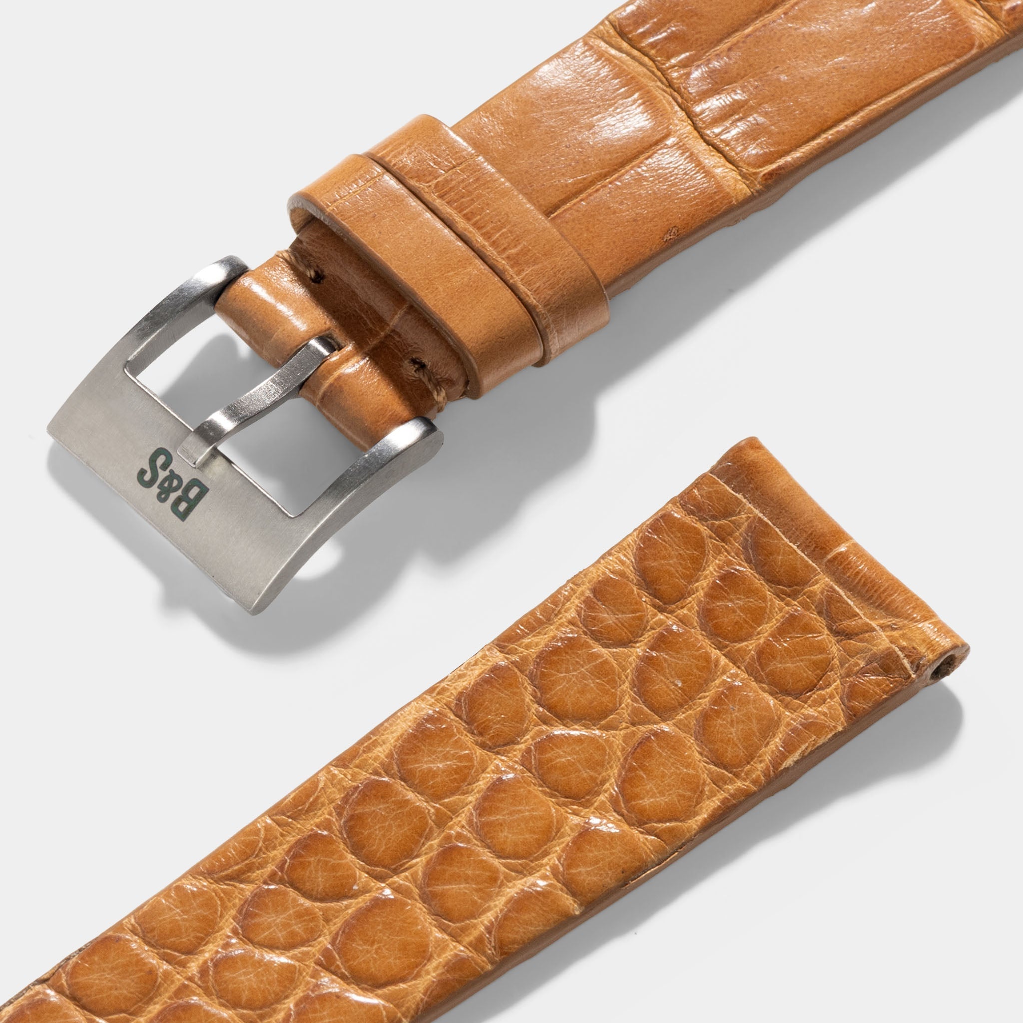 Honey Double Sided Alligator Watch Strap - Classic Dress