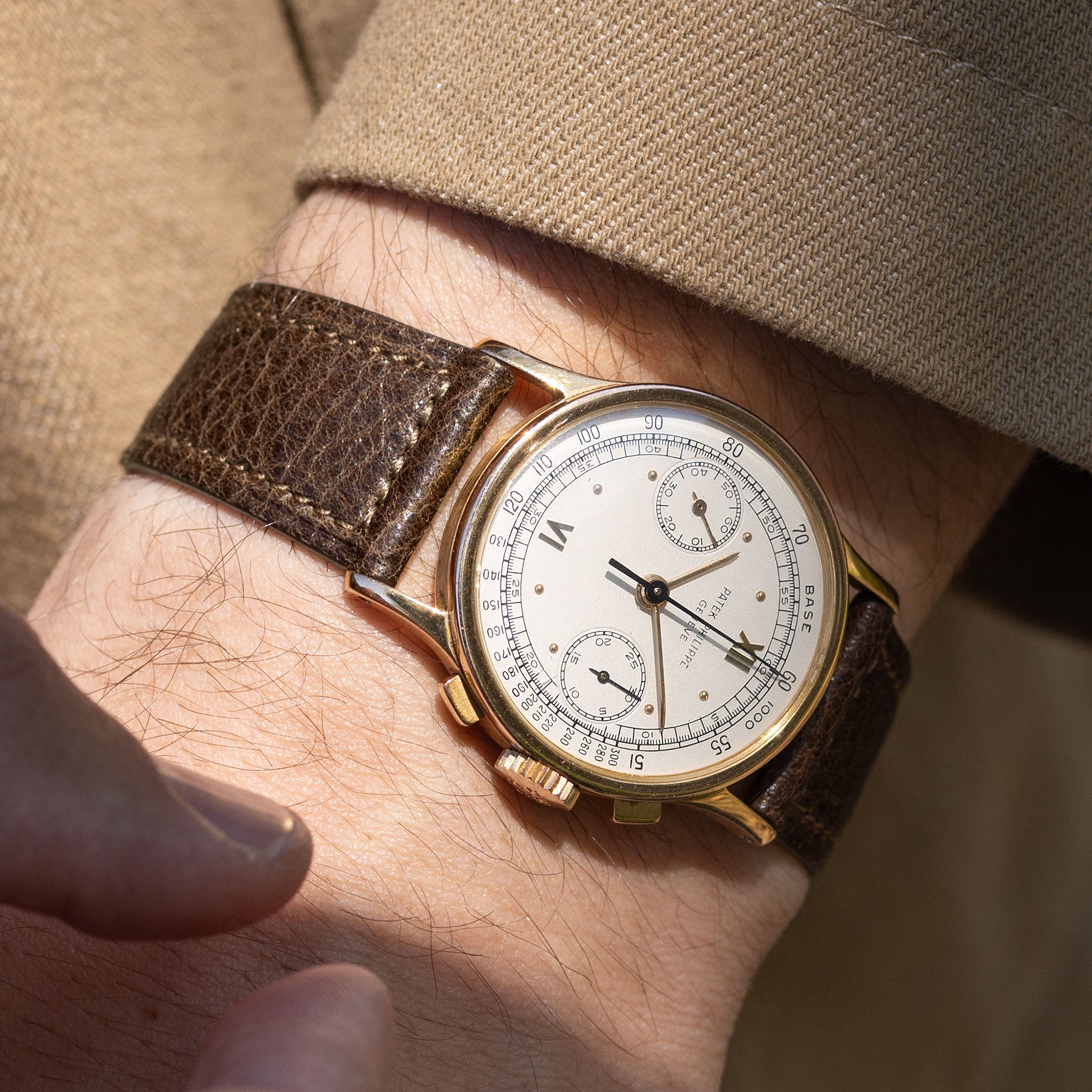 Soft Walnut Brown Boxed Calfskin Watch Strap - Classic Dress