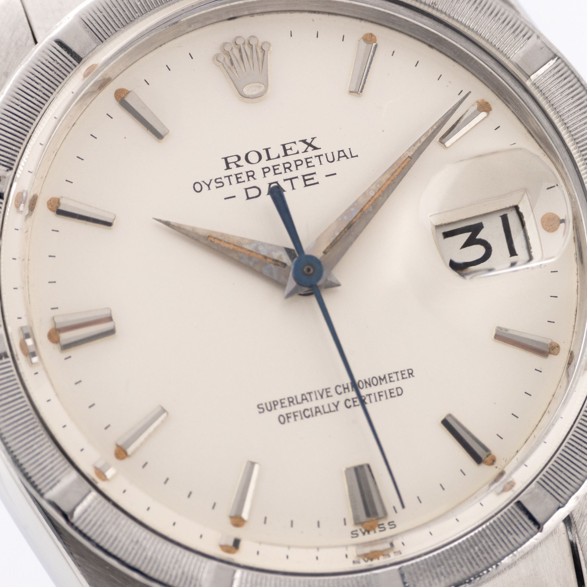 Rolex Date Matte Silver Dial Dauphine Hands ref 1501