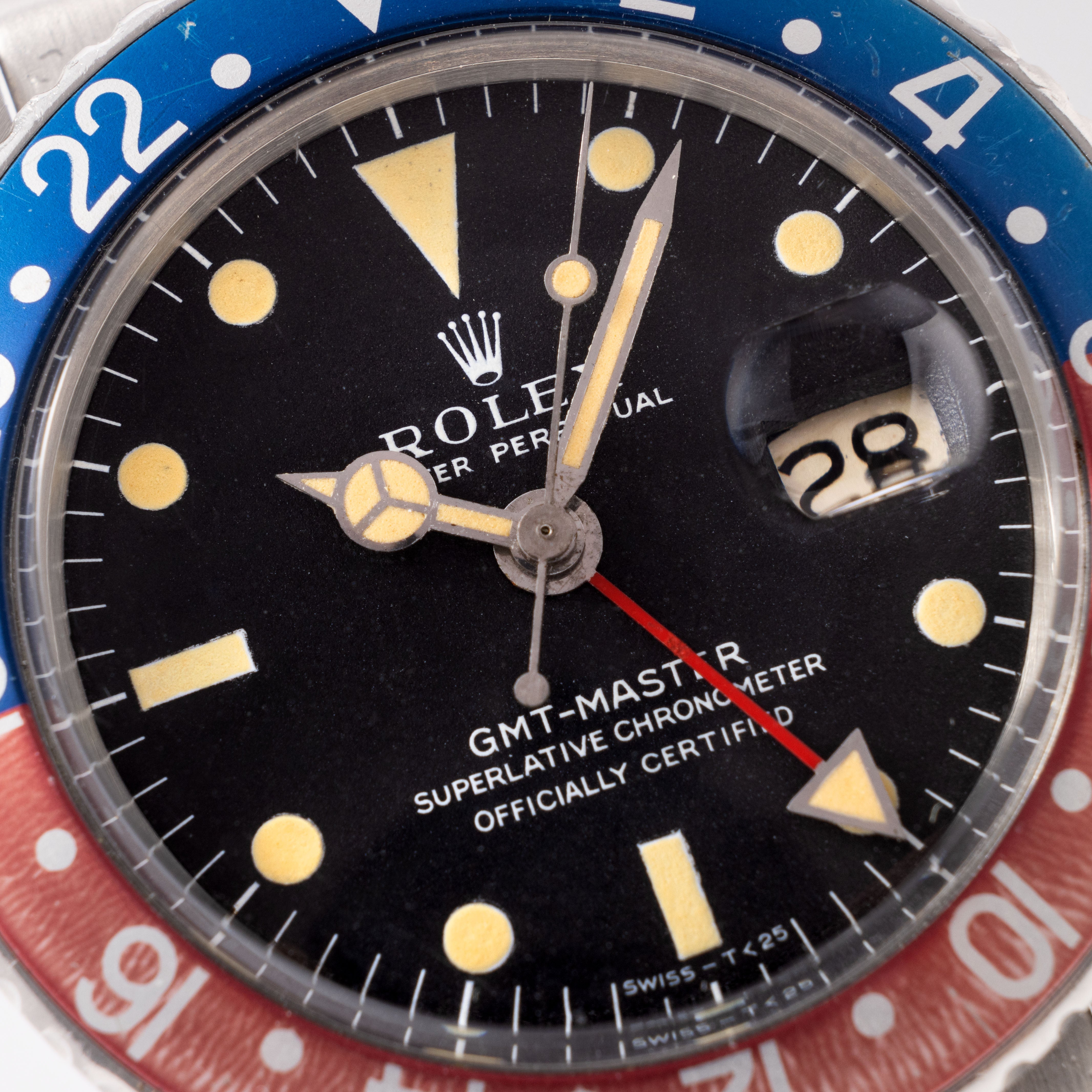 Rolex GMT-Master 1675 Long-E Dial Pepsi Bezel Insert