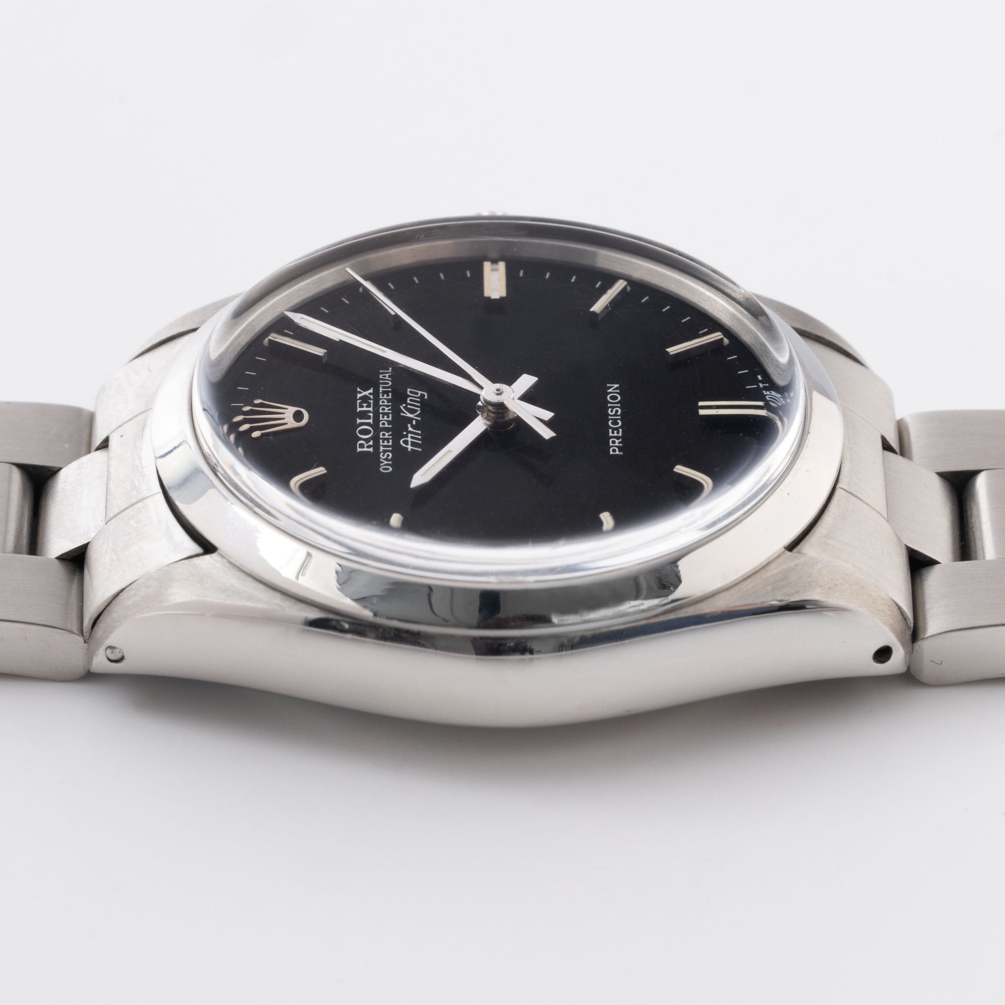 Rolex Air King Black Glossy Dial Ref 5500