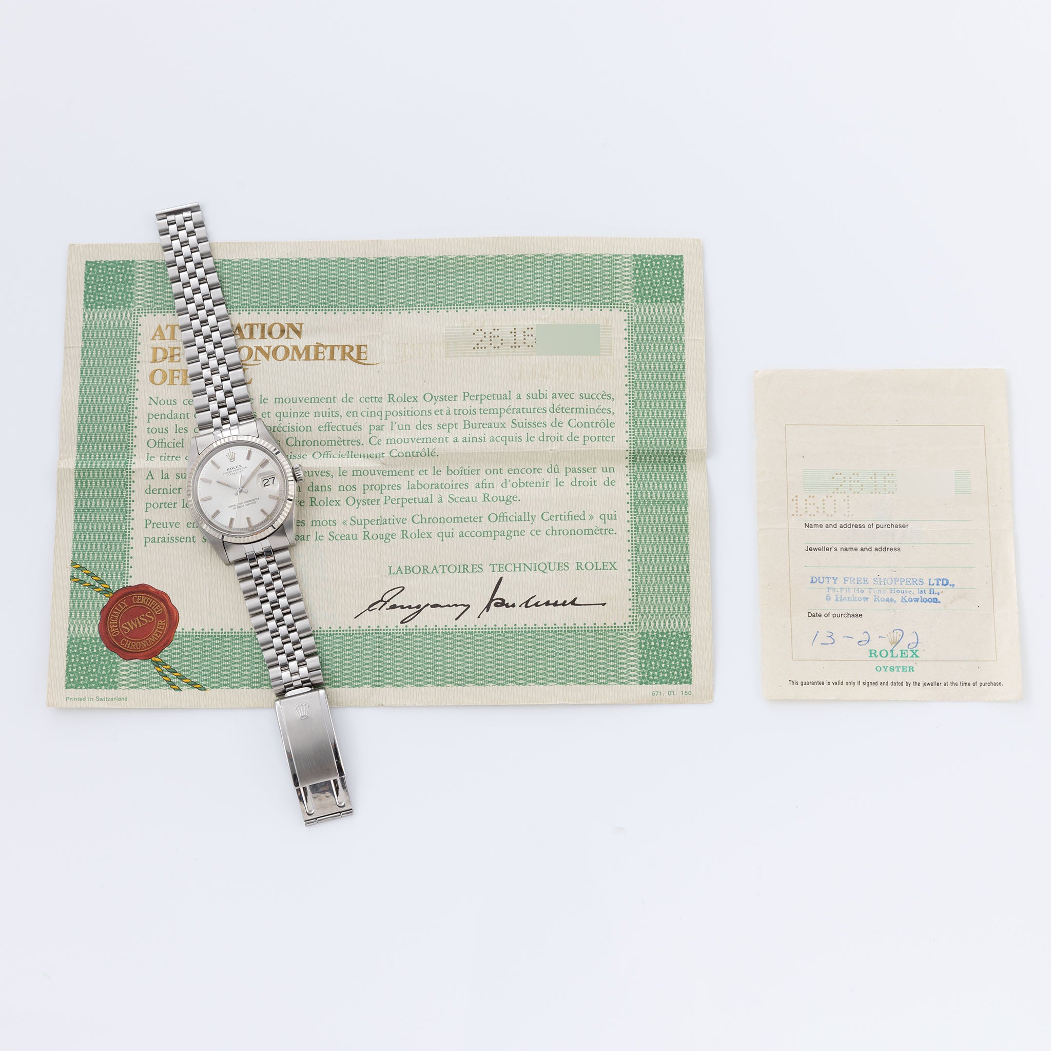 Rolex Day-Date Yellow Gold Grey Colour Change Dial Ref 1803