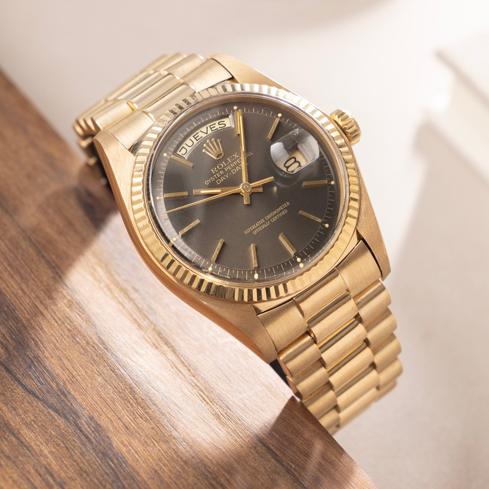 Rolex Day-Date Yellow Gold Grey Colour Change Dial Ref 1803