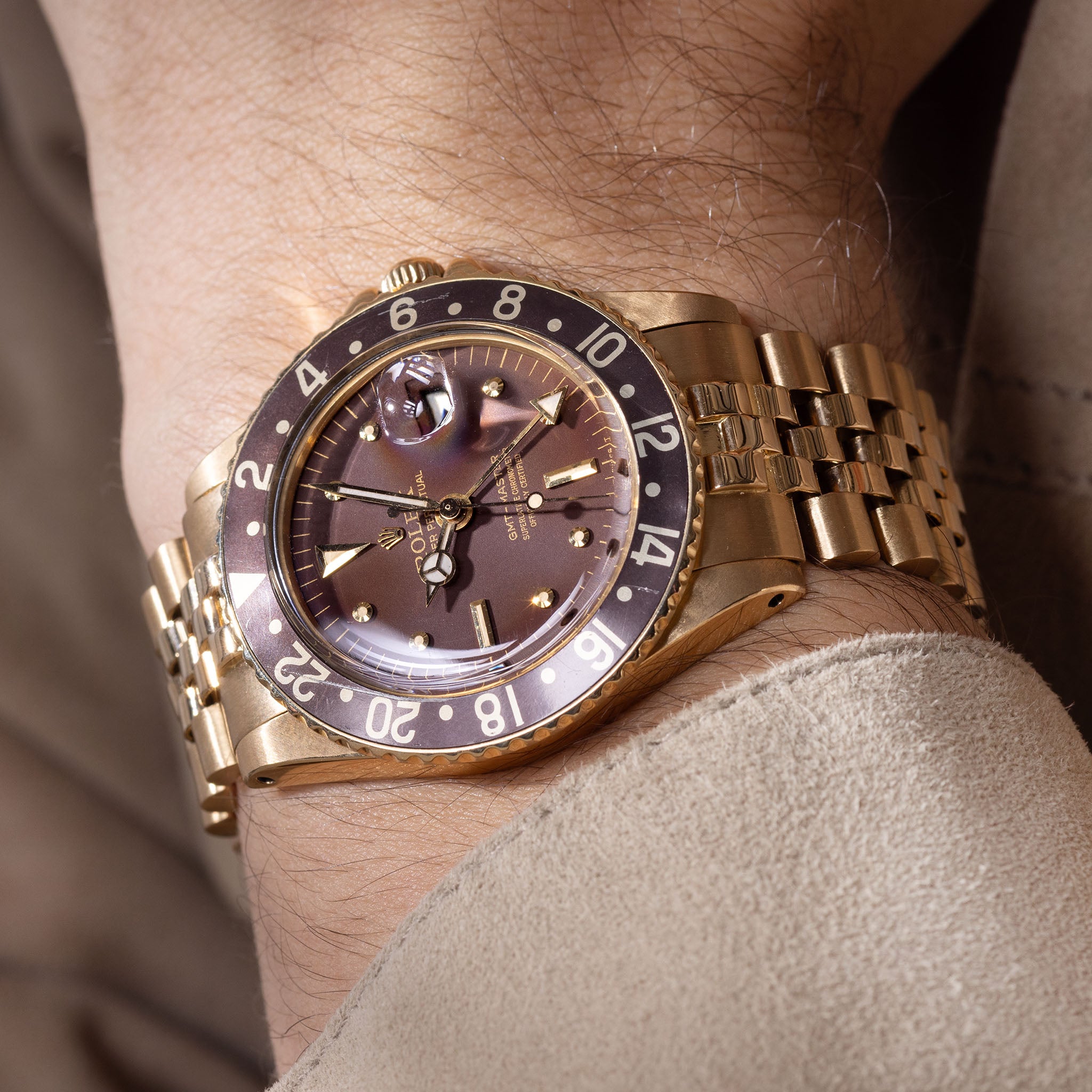 Rolex GMT-Master Brown ‘No I’ Dial and D’Agosto Bracelet Ref 1675/8