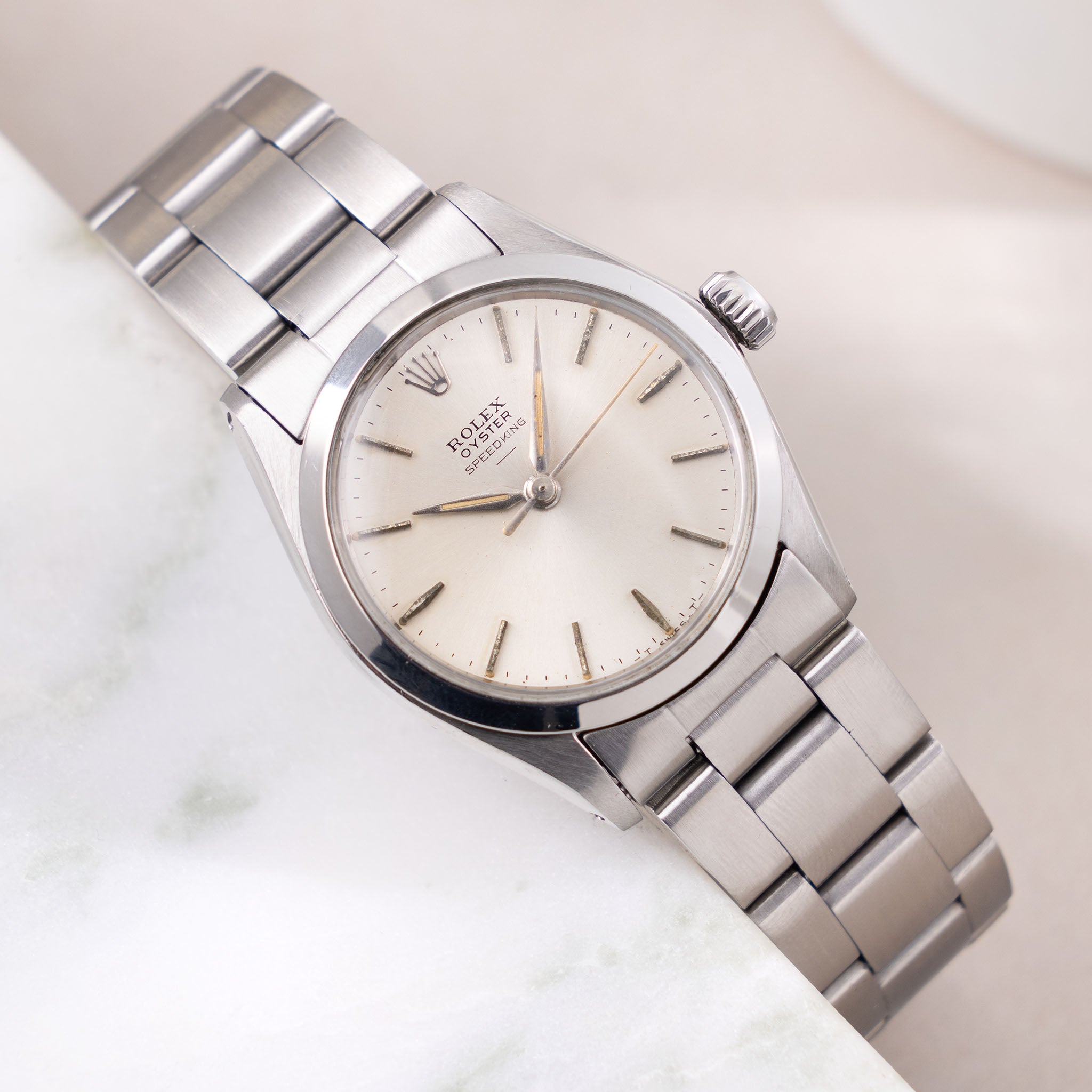 Rolex Oyster Speedking Underline Dial Military Provenance Ref 6430
