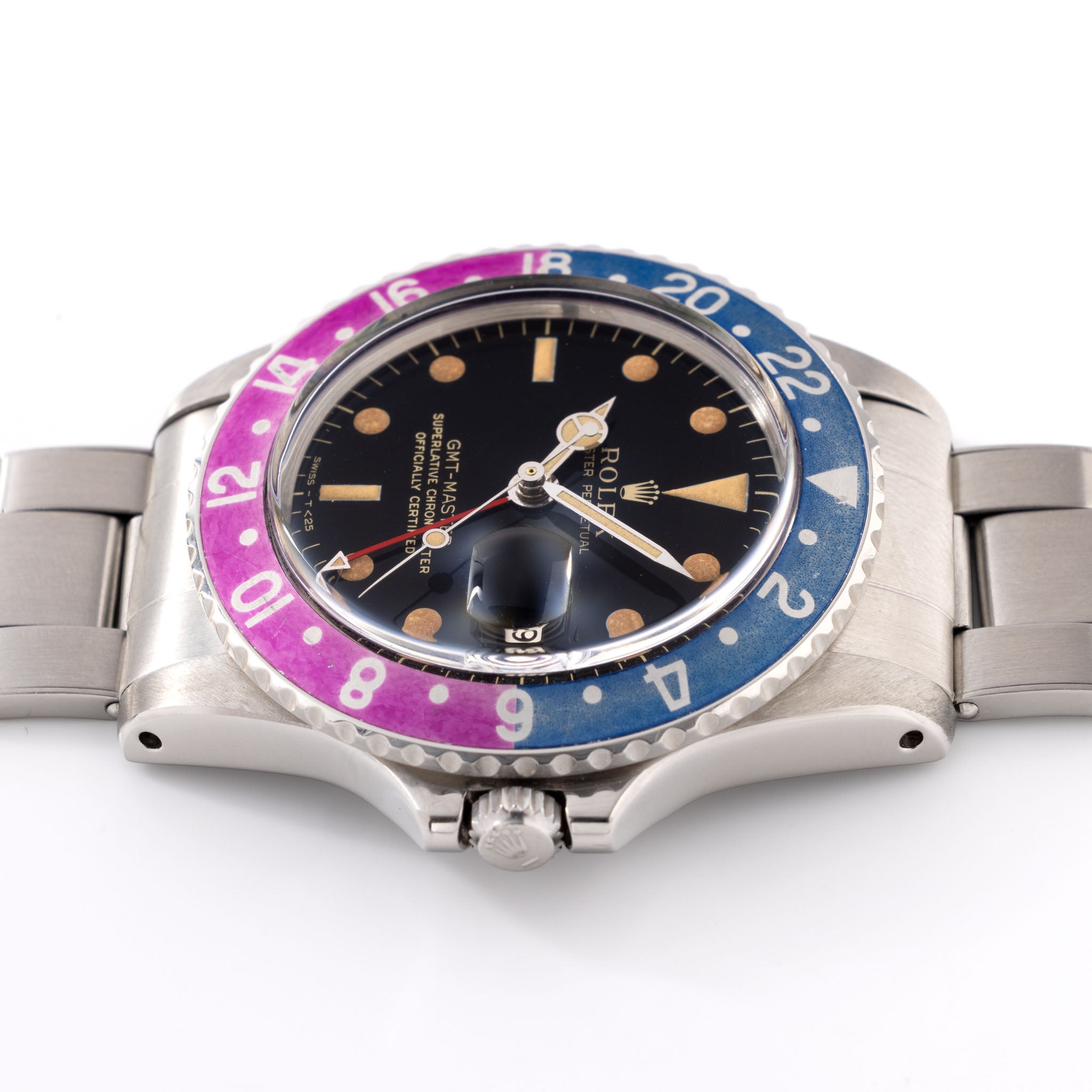 Rolex GMT-Master Gilt Dial Fuchsia Insert Ref 1675
