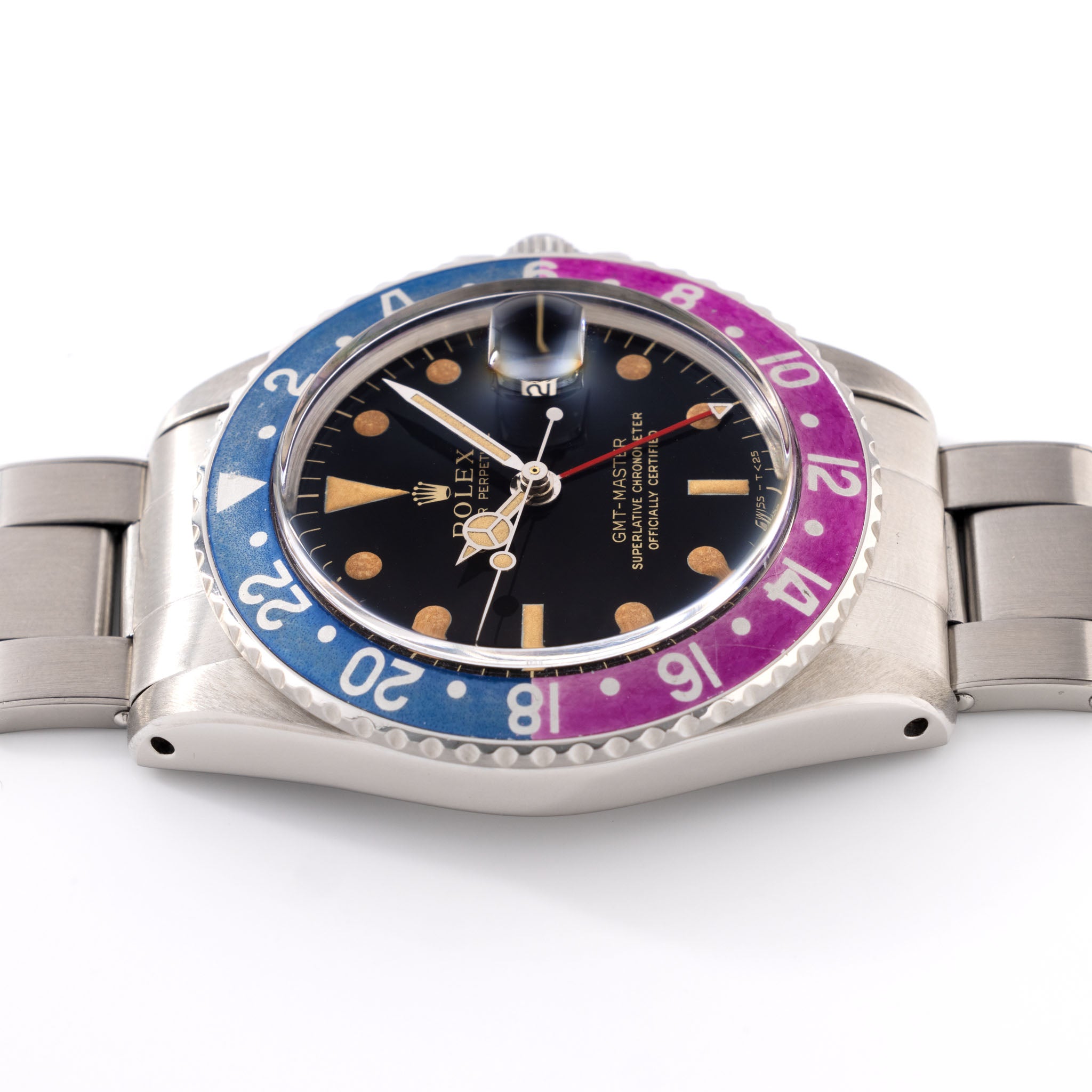 Rolex GMT-Master Gilt Dial Fuchsia Insert Ref 1675