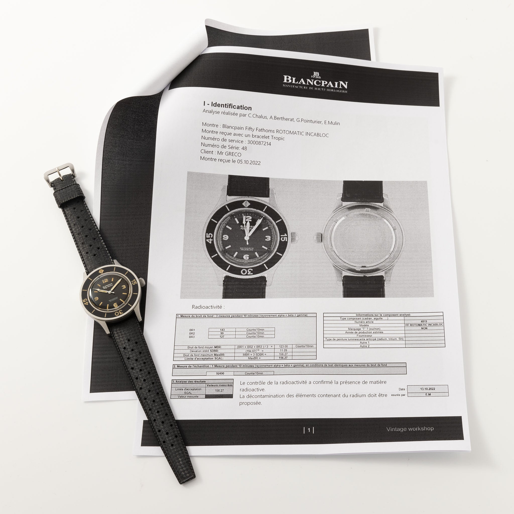 Blancpain Fifty Fathoms Rotomatic Incabloc