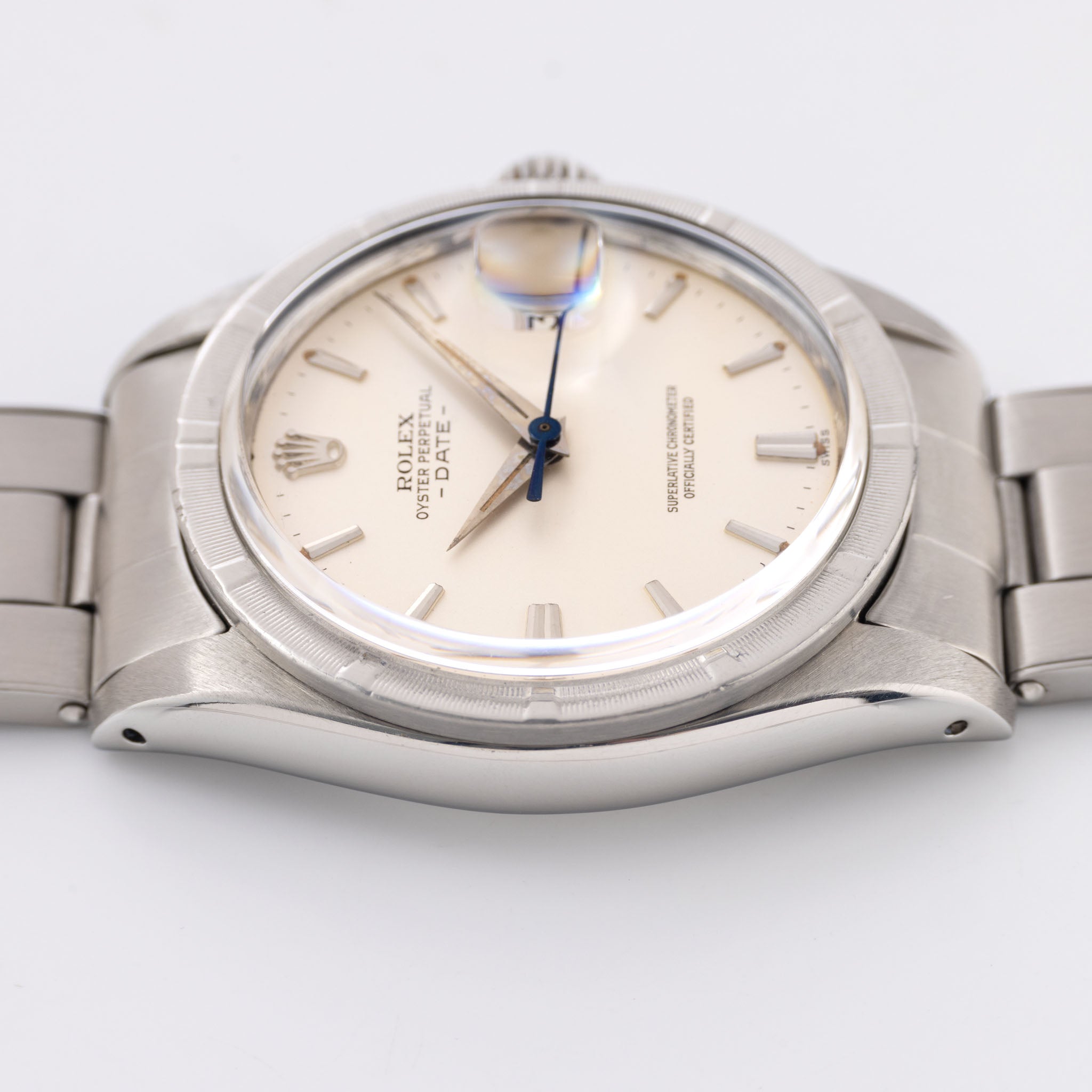 Rolex Date Matte Silver Dial Dauphine Hands ref 1501