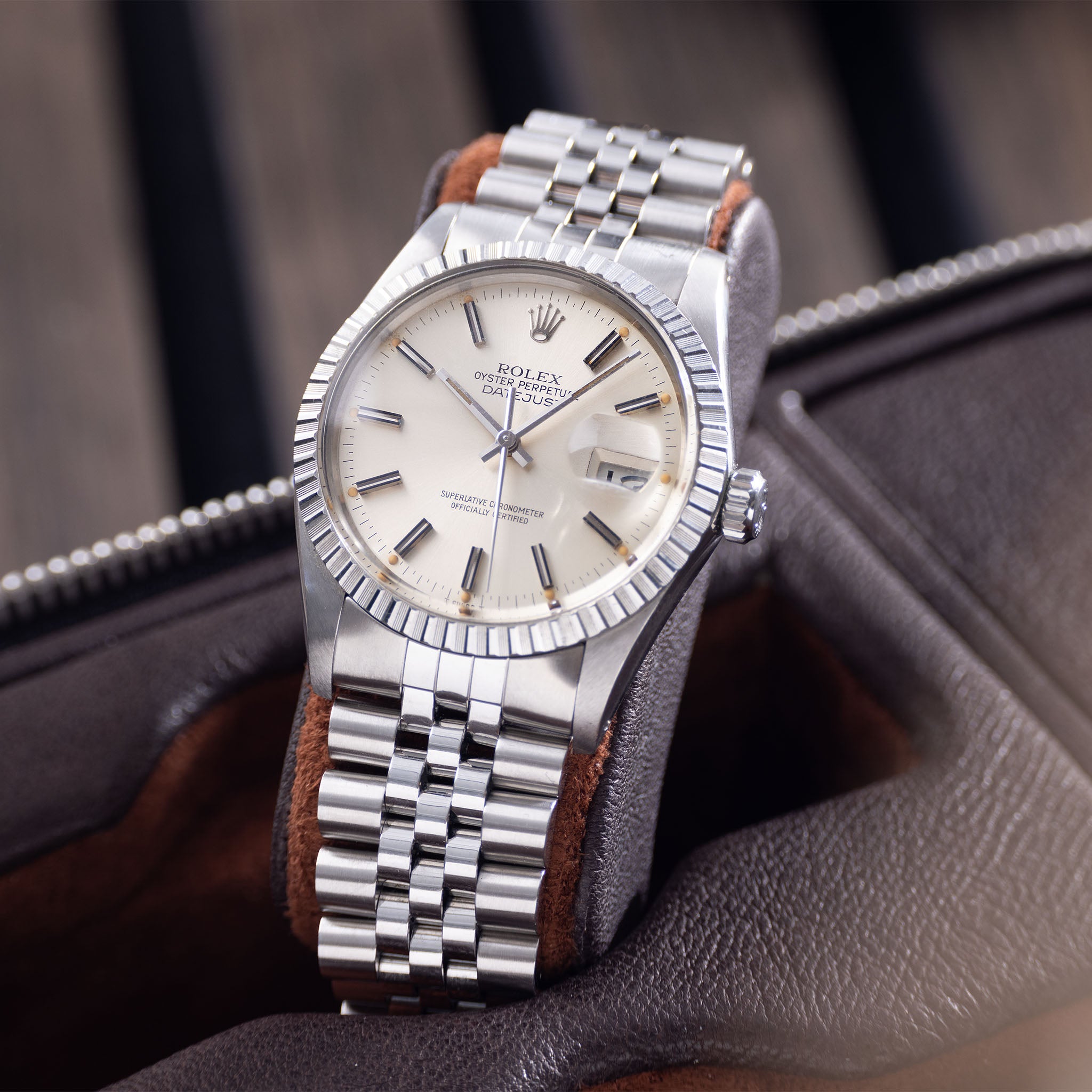 Rolex Datejust 16030 Patina Silver Dial Guarantee Paper