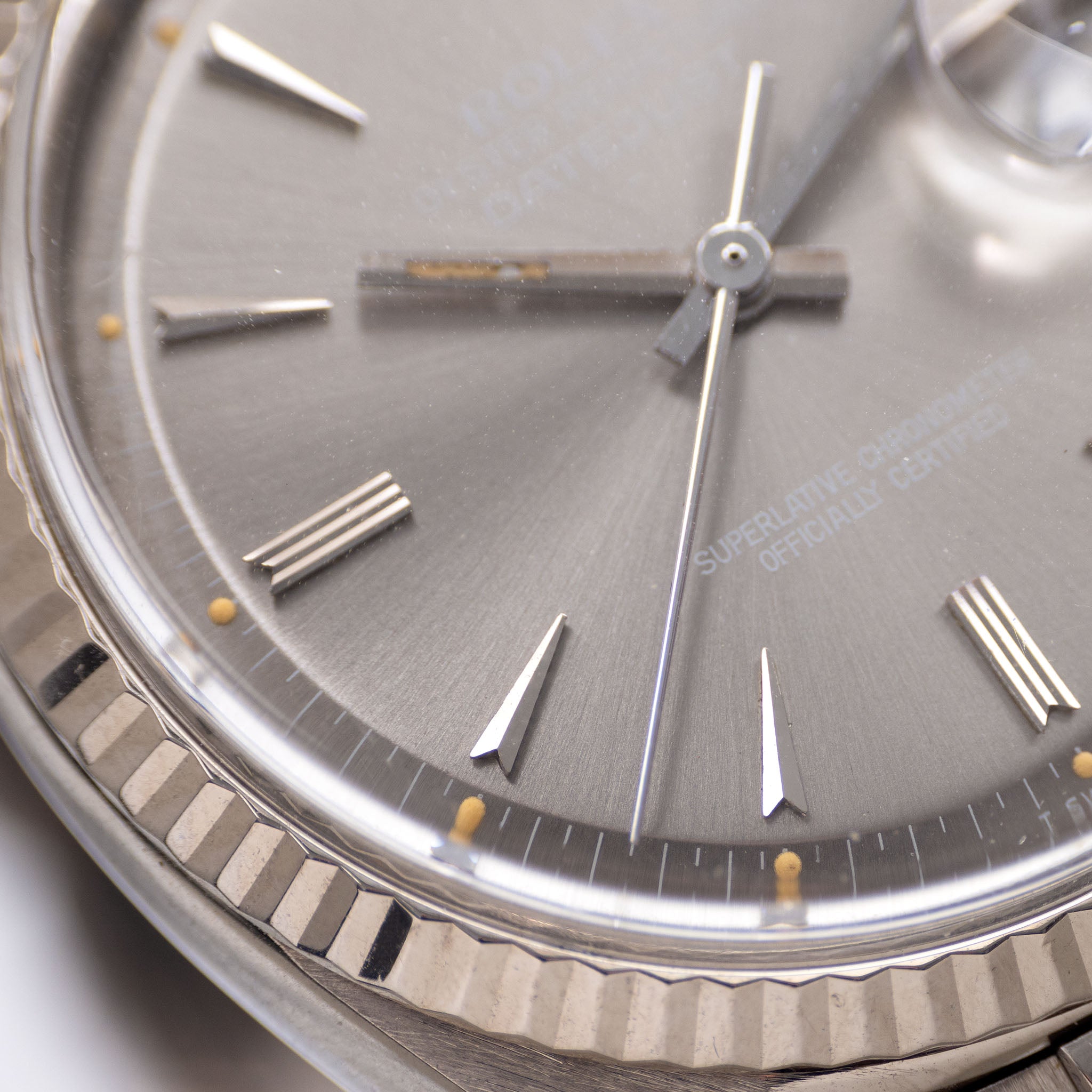 Rolex Datejust 1601/9 White Gold Grey Dial