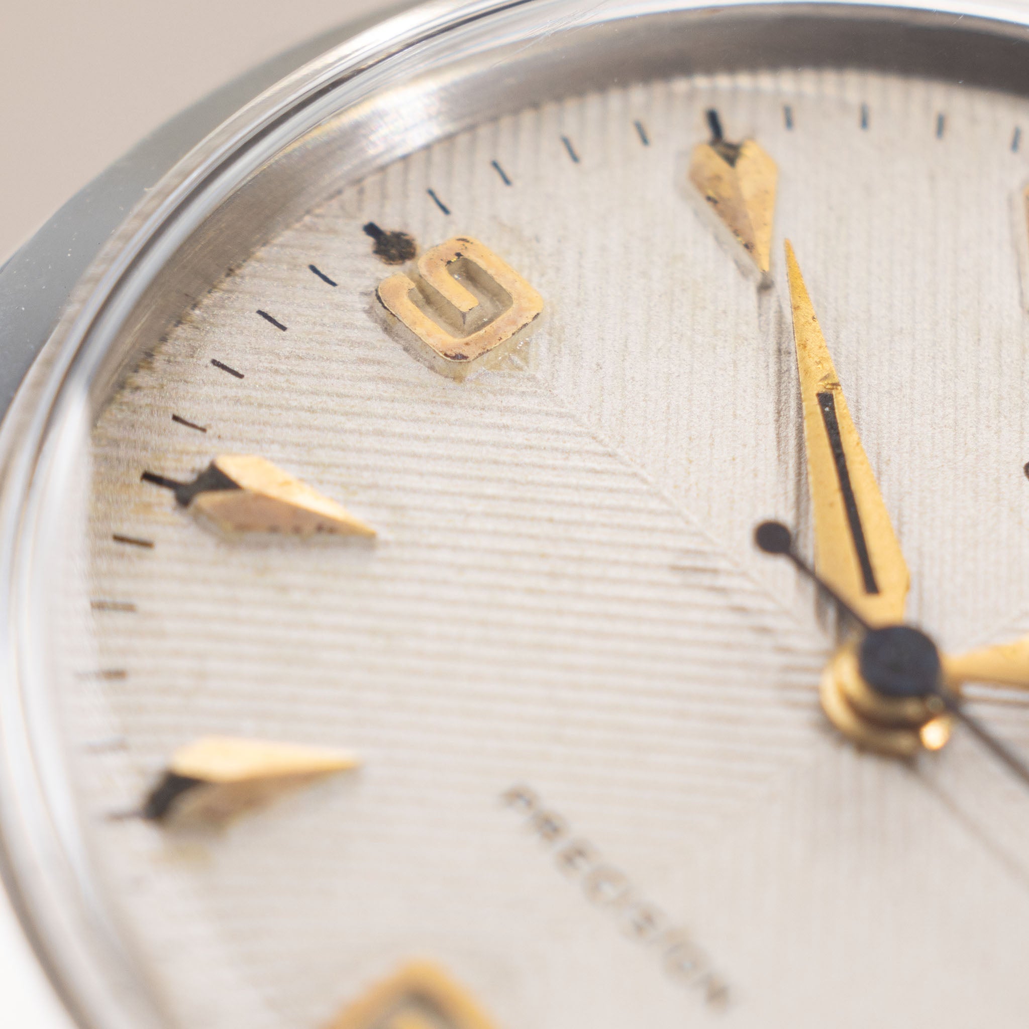 Rolex Oyster Precision Silver Chevron Dial Ref. 6422