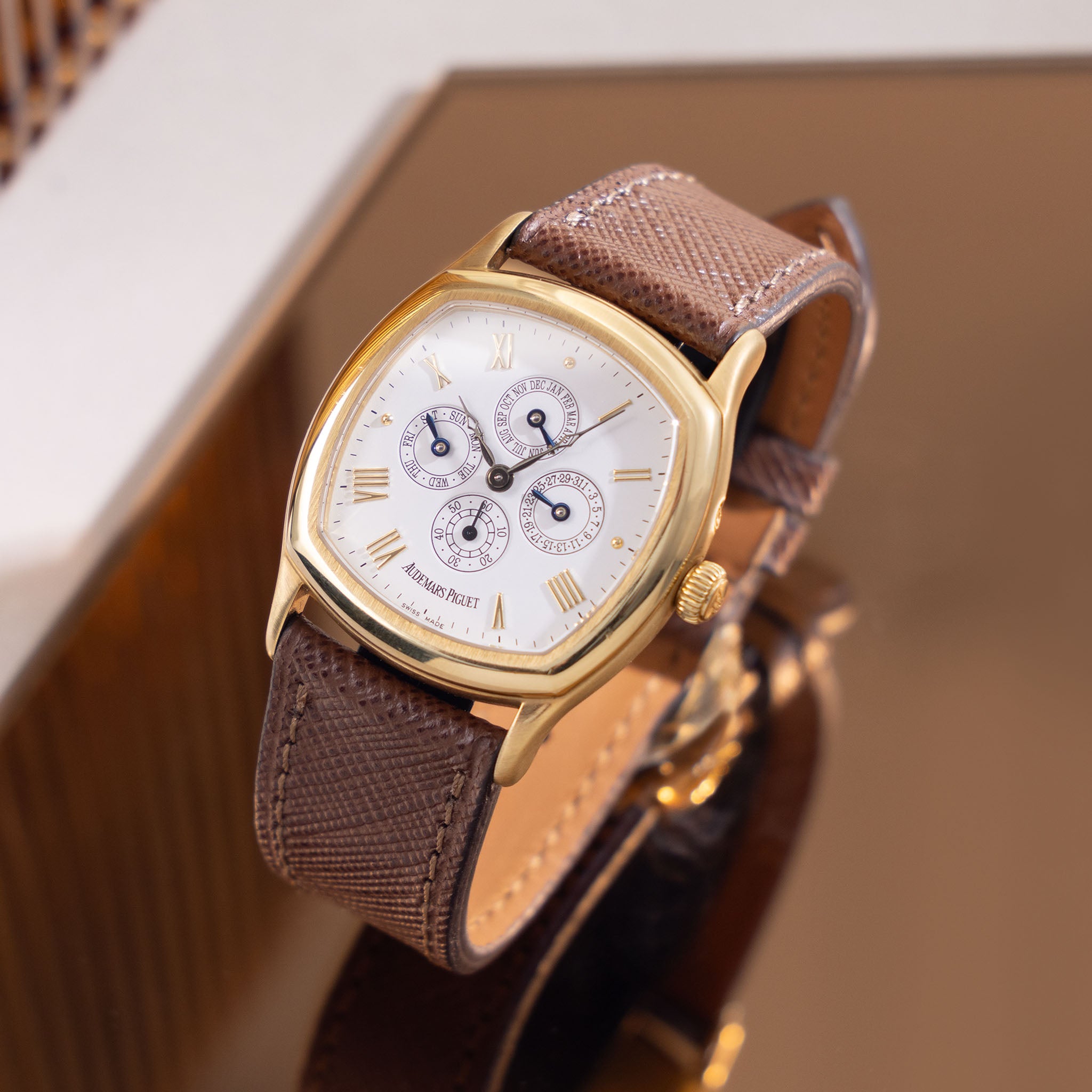 Audemars Piguet John Schaeffer Triple Calendar 258700BA in 18k Yellow Gold