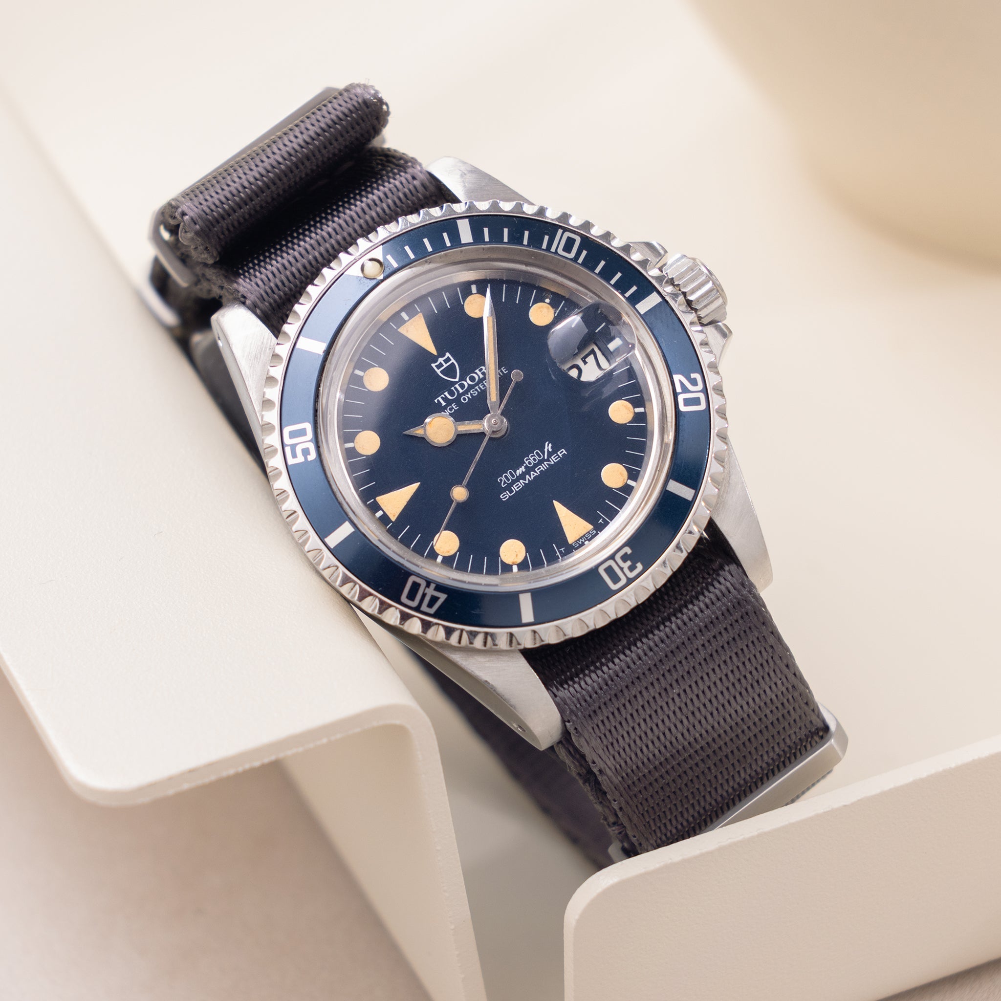 Tudor Submariner Date Blue Dial "Lollipop" Ref. 76100