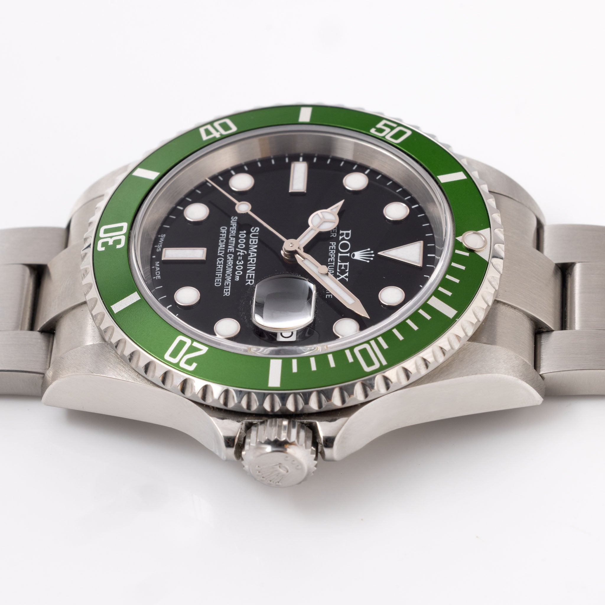 Rolex Submariner “Kermit” Flat 4 with Pouch and Papers Ref. 16610LV