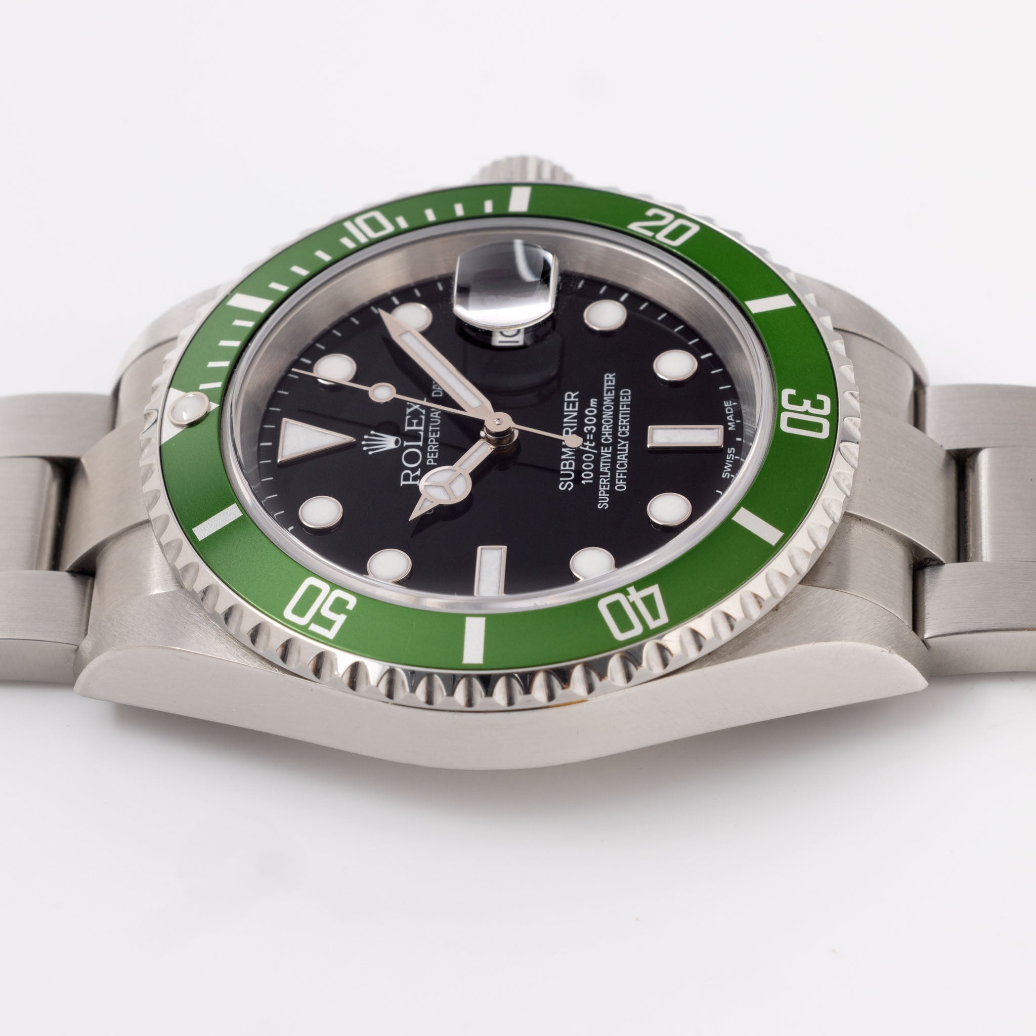 Rolex Submariner “Kermit” Flat 4 with Pouch and Papers Ref. 16610LV