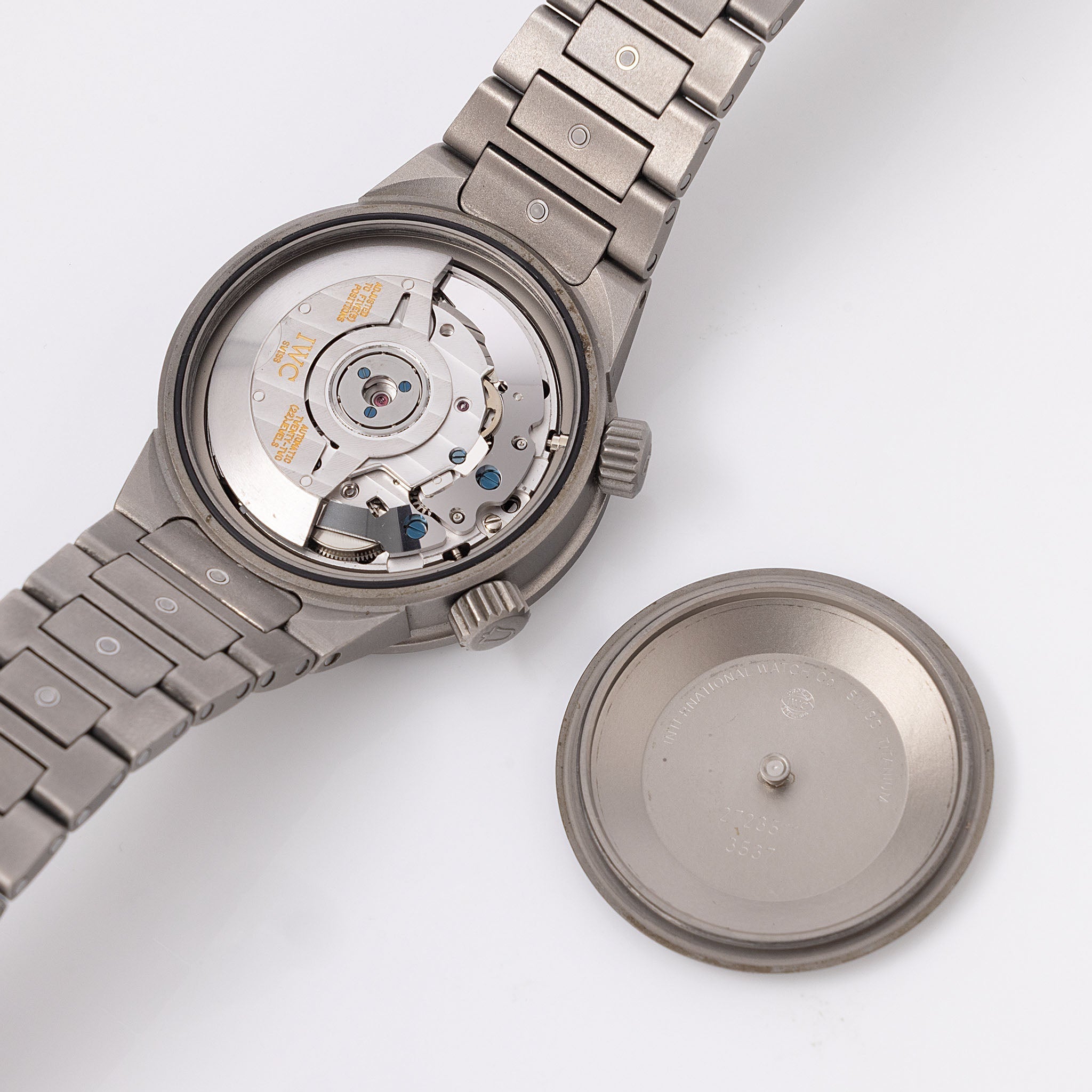 IWC GST Alarm watch black dial ref IW353701 in Titanium