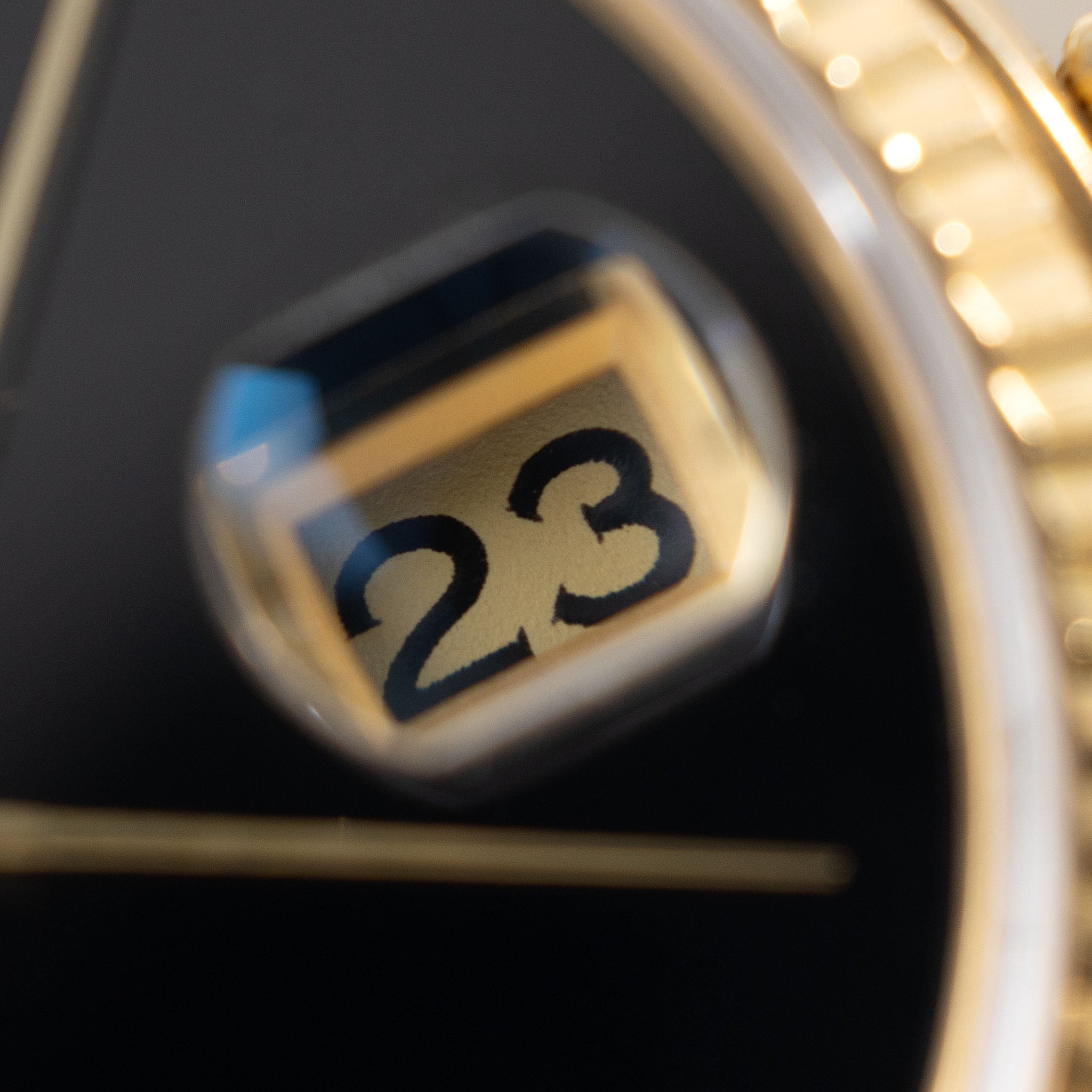 Rolex Day-Date Onyx T Swiss T Dial ref. 18038 in 18k Yellow Gold