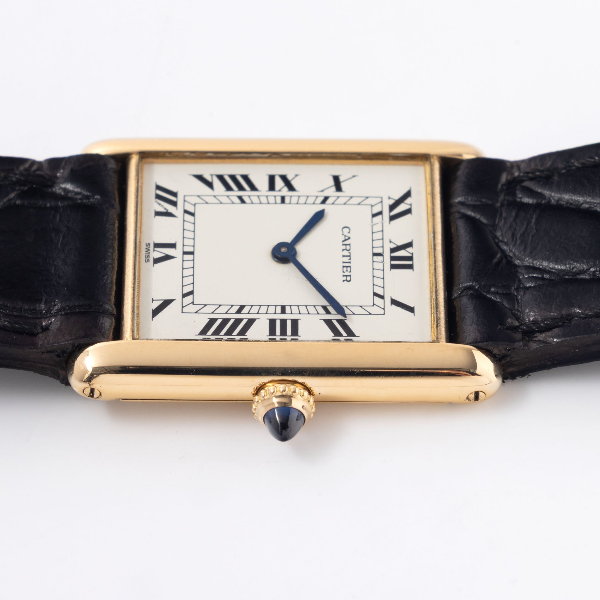 Cartier Tank Louis  ultra thin cream dial ref 96019 in 18 k yellow gold