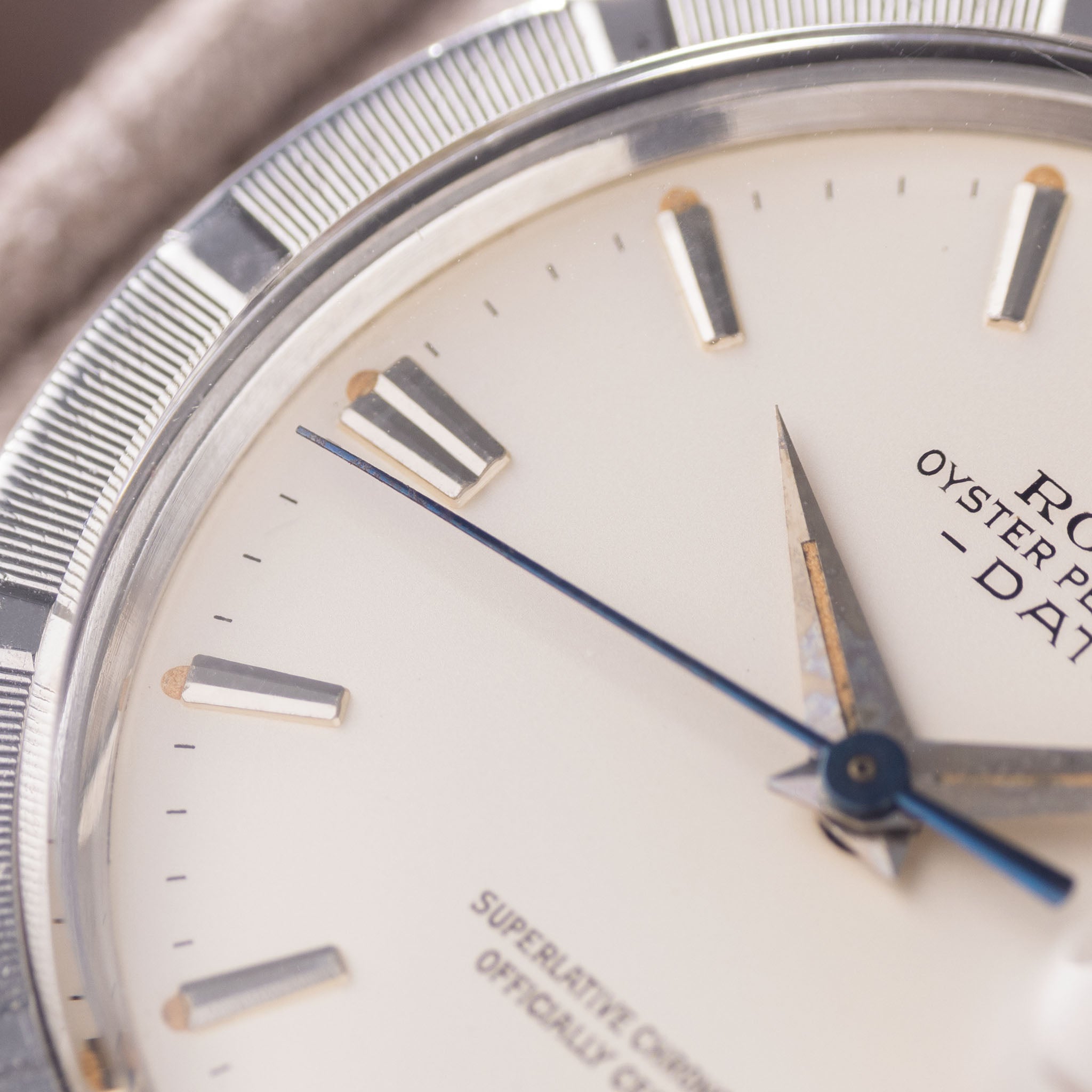 Rolex Date Matte Silver Dial Dauphine Hands ref 1501