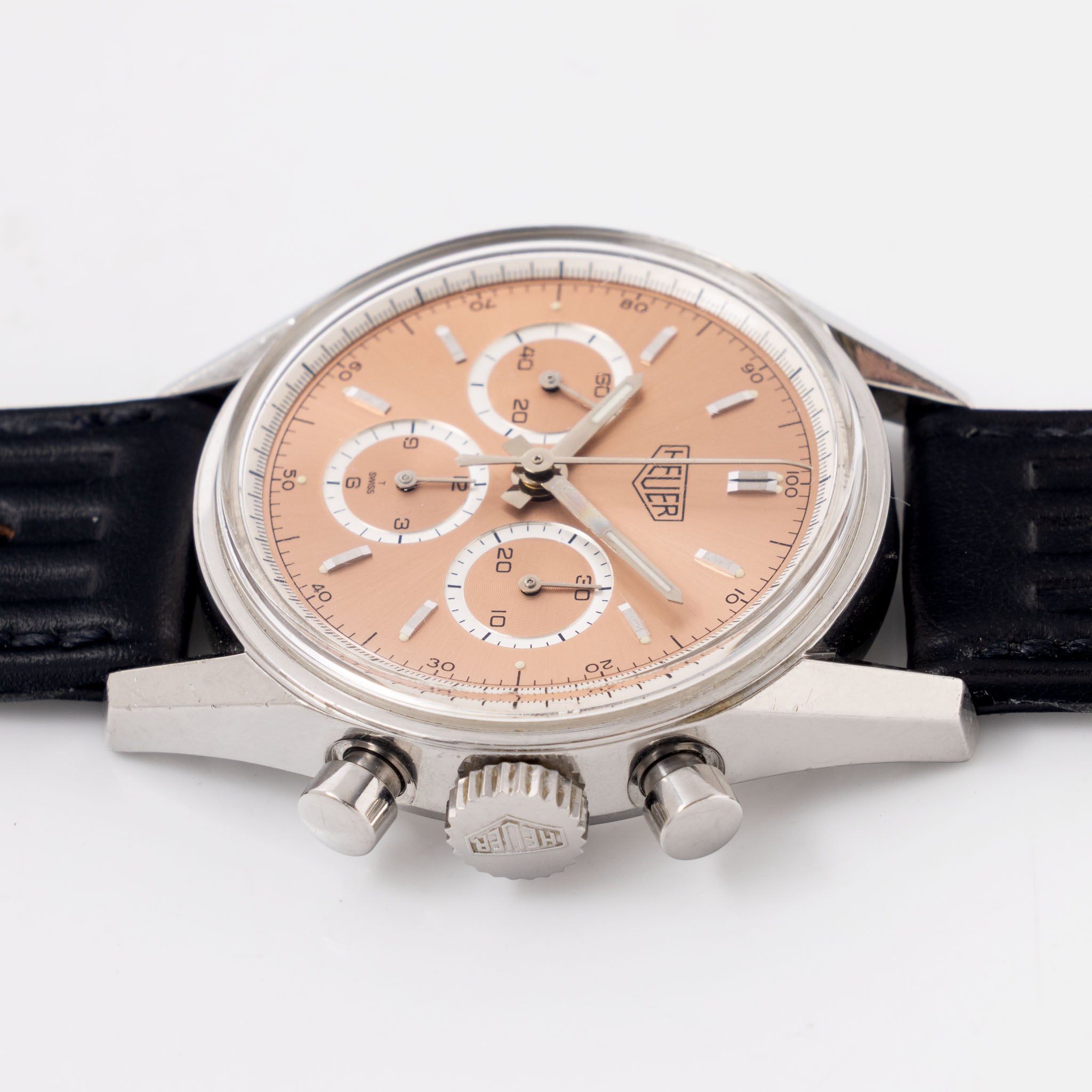 Heuer Carrera Re-edition Salmon Dial Box and Paper Set ref cs3112