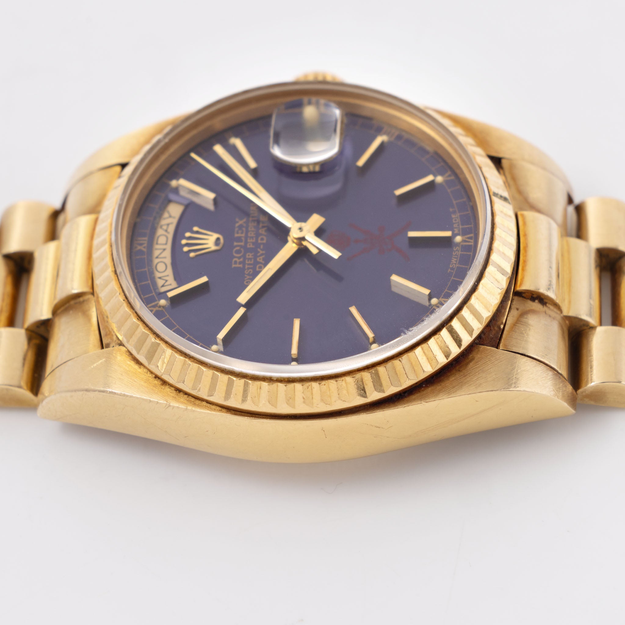 Rolex Day-Date 18038 Purple  Khanjar dial from original owner’s family with Provenance