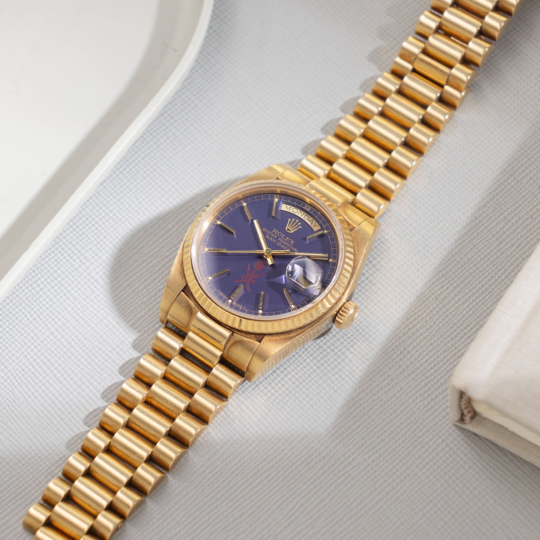 Rolex Day-Date 18038 Purple  Khanjar dial from original owner’s family with Provenance