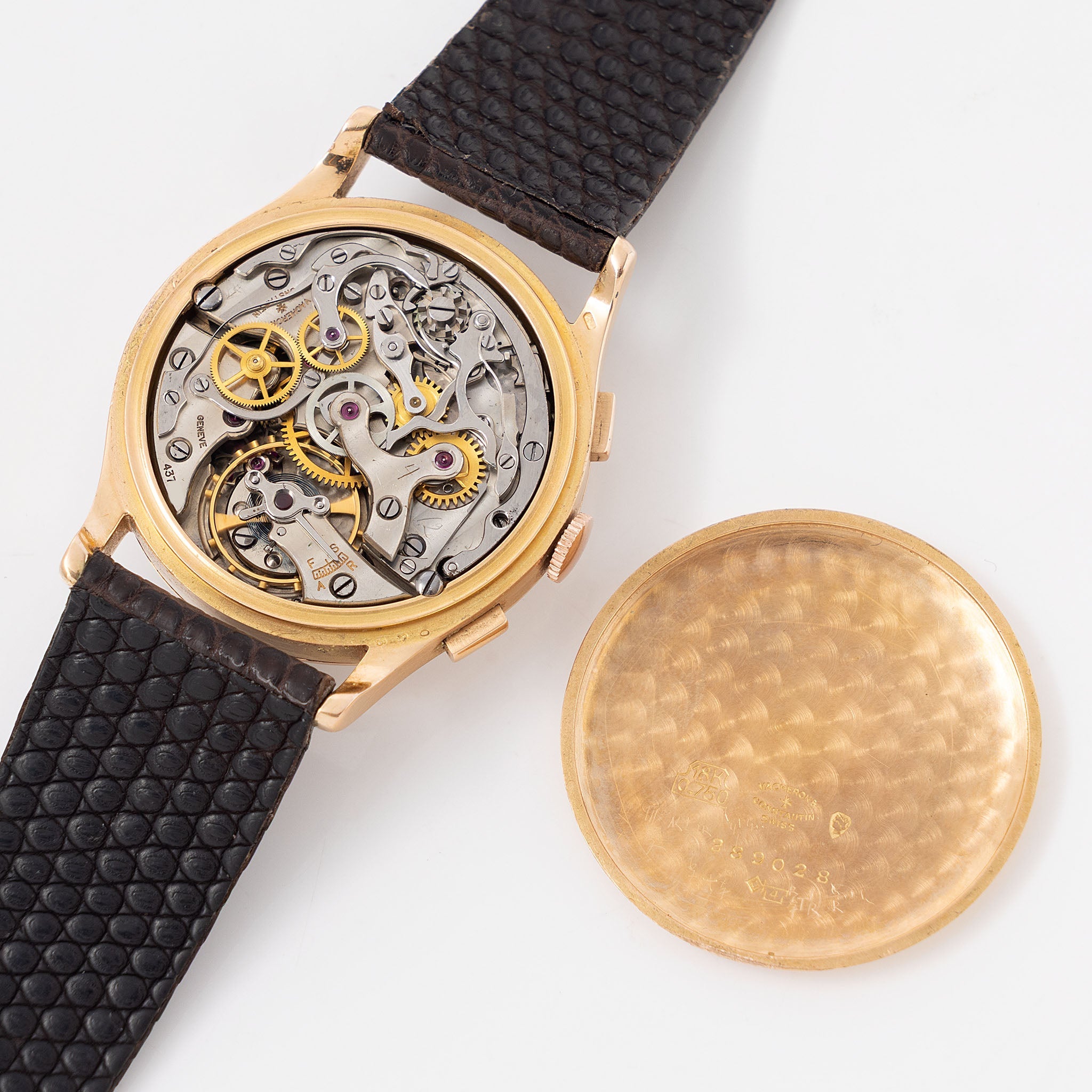 Vacheron Constantin Chronograph ref. 4072 in 18k Rose Gold Cream dial with Extract of the Archives