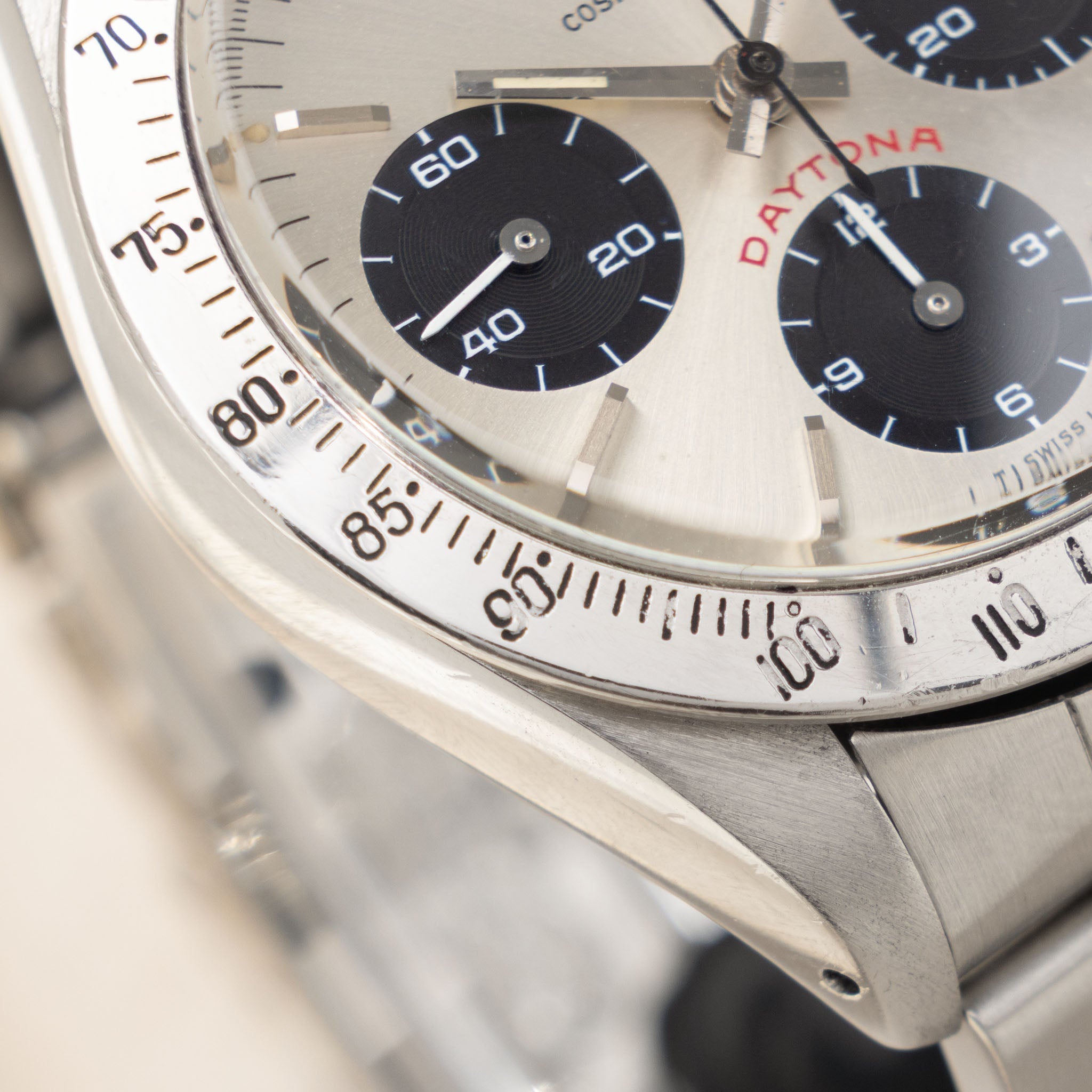 Rolex Cosmograph Daytona ref. 6265 Big Red Panda Silver Dial 