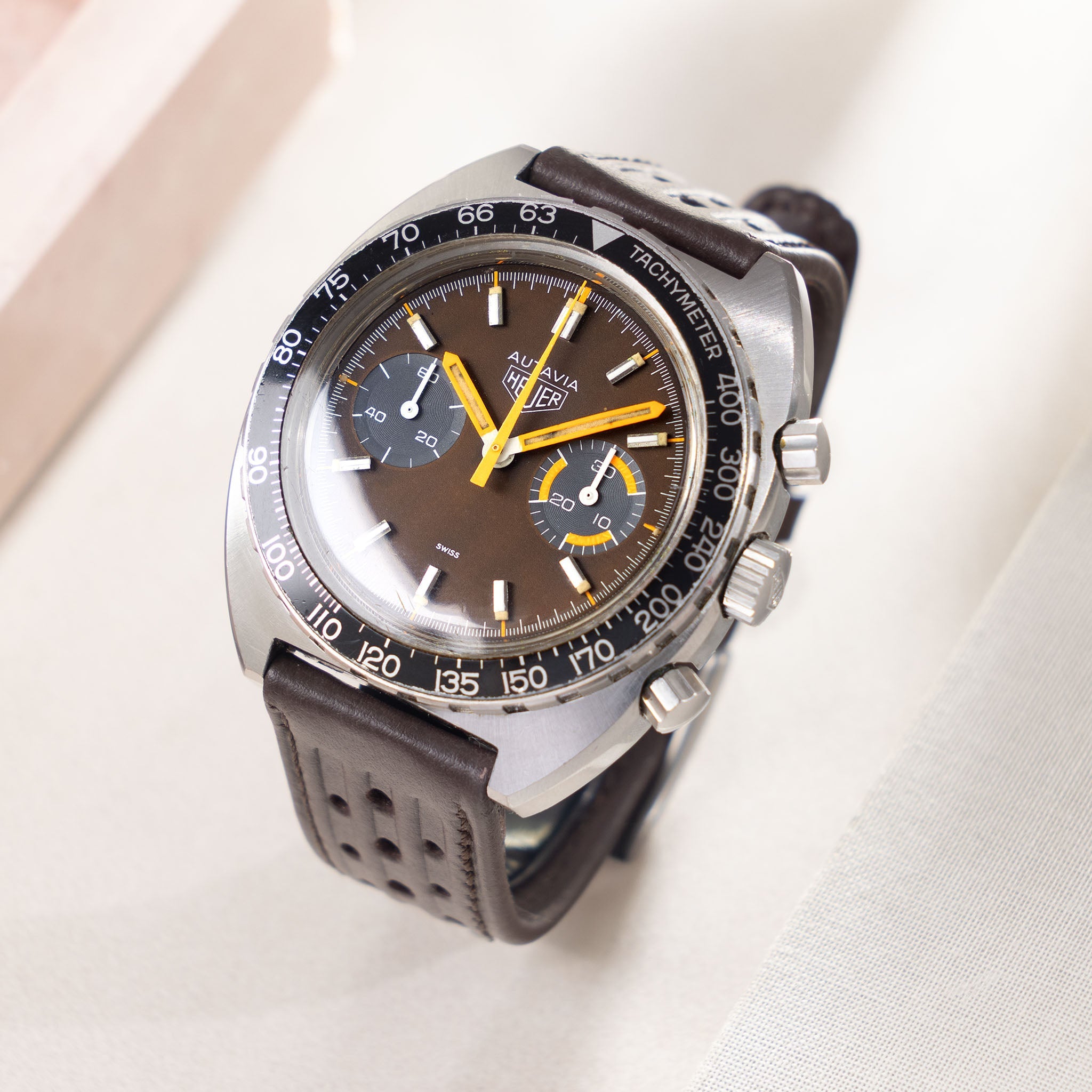 Heuer Autavia Chronograph Tropical Brown Dial ref. 73363