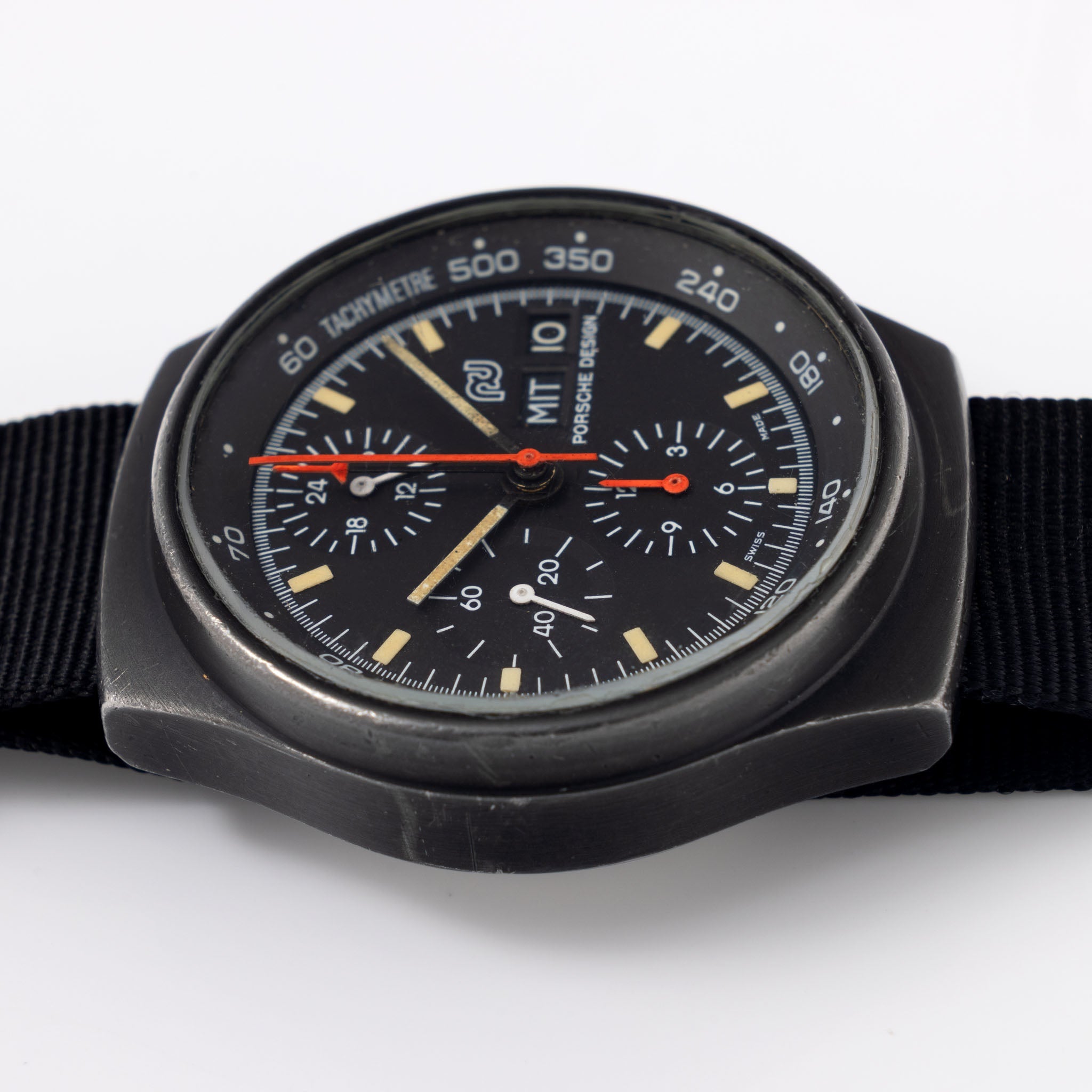 Orfina Porsche Design Chronograph 1  Lemania 5100 Ref 7176 PVD Coated