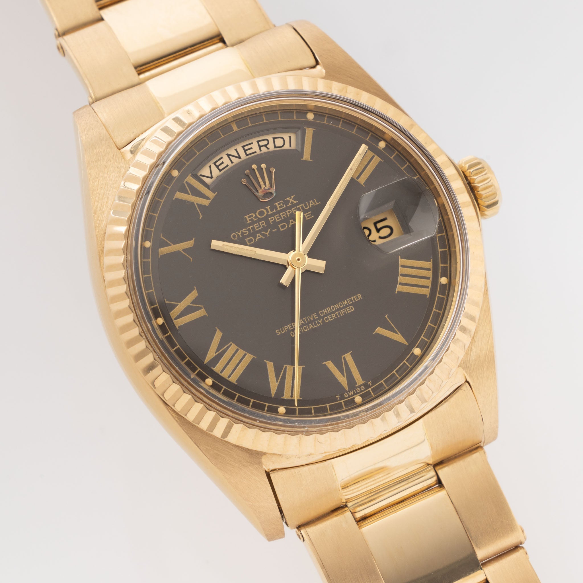 Rolex Day-Date 1803 Olive Grey Buckley Dial in 18k Yellow Gold